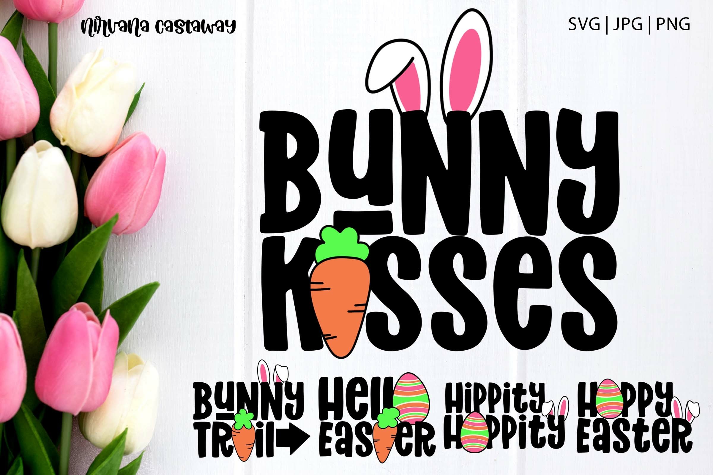 Get 5 Easter Quotes \u0026 Sayings for Your Designs Easter Bundle, image size:2400x1600