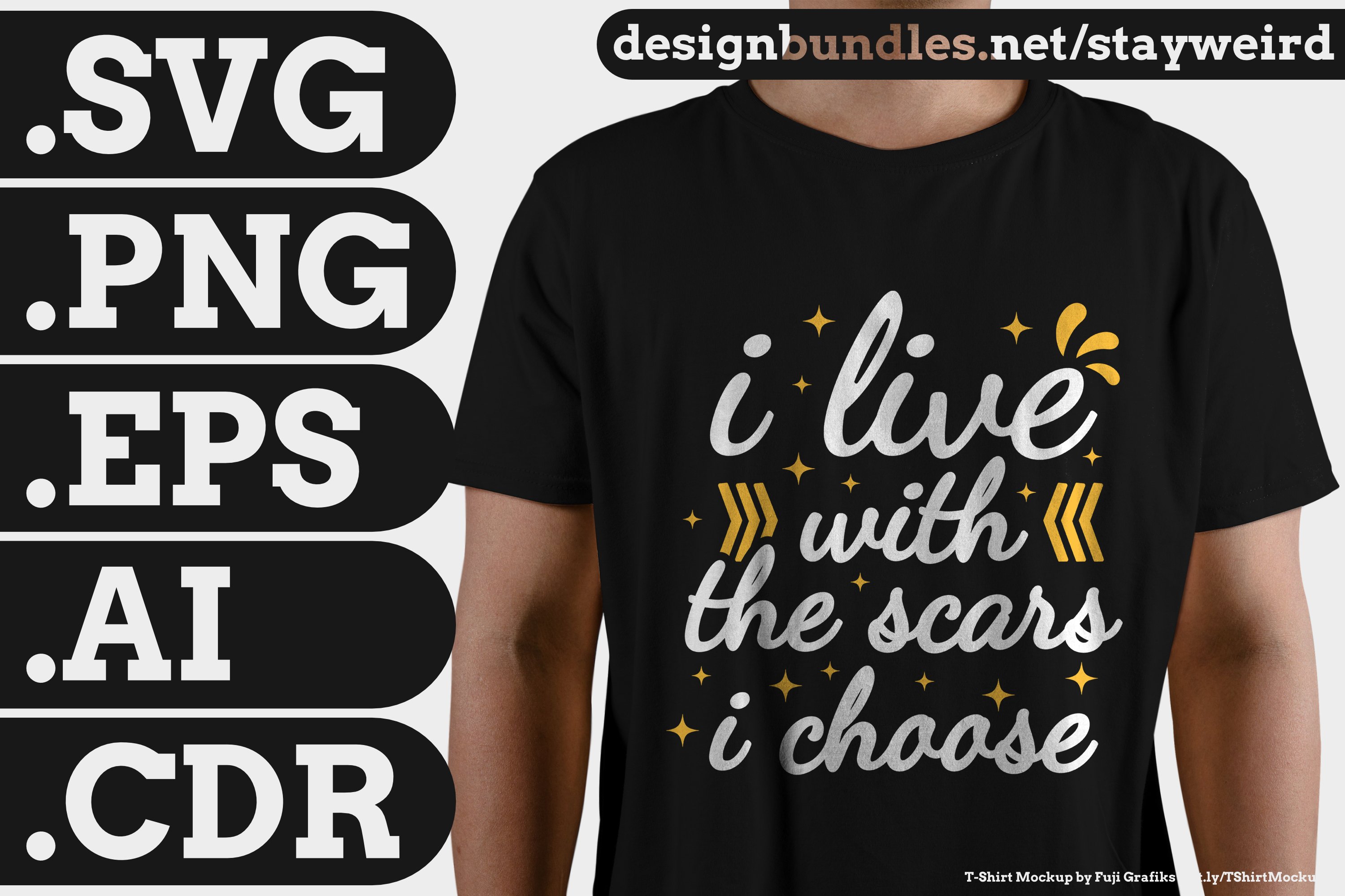 I Live With Motivational Quote for T-Shirt SVG PNG
