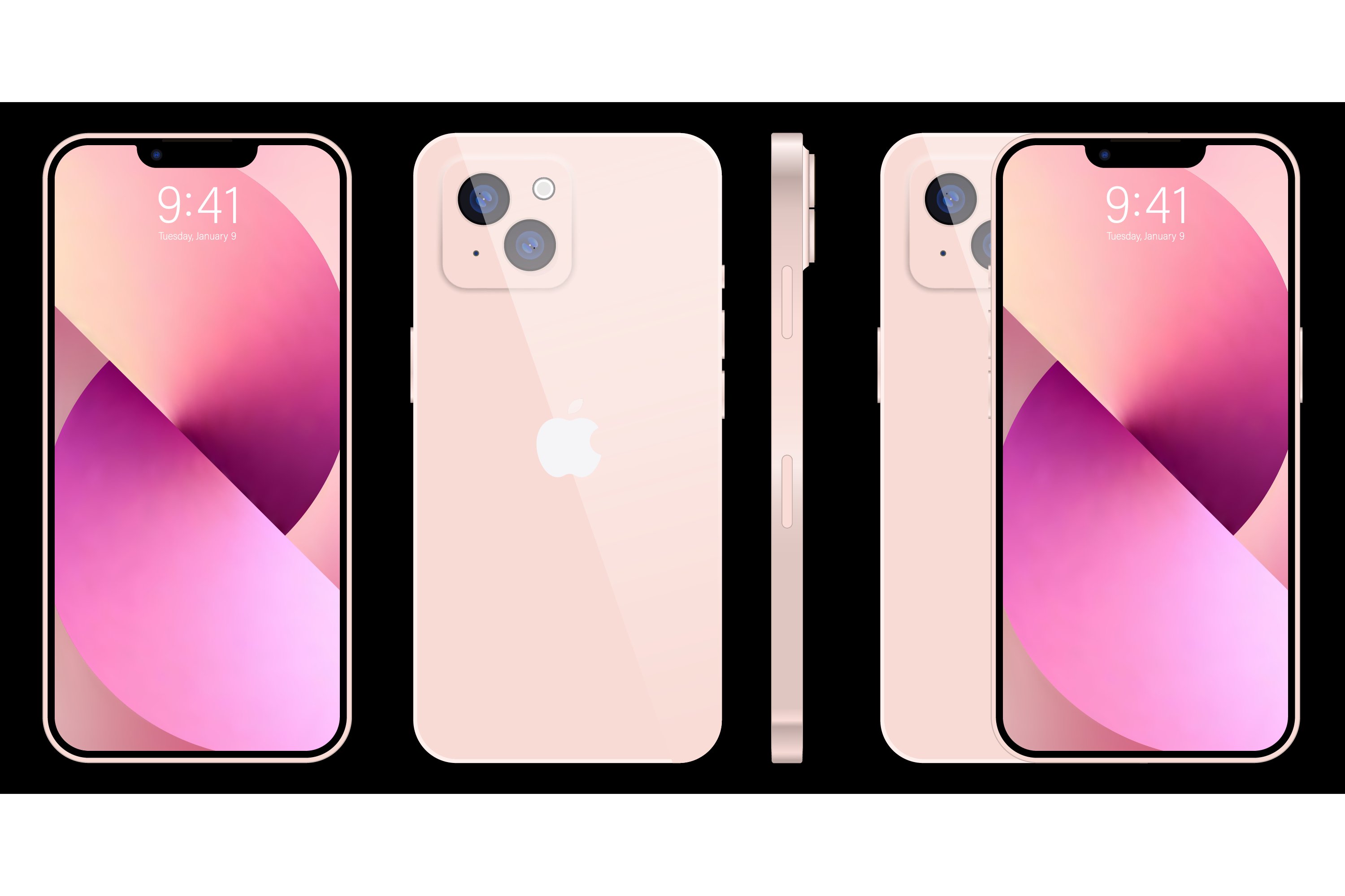 New iPhone 14 pro, pro max Deep pink color by (2702750)