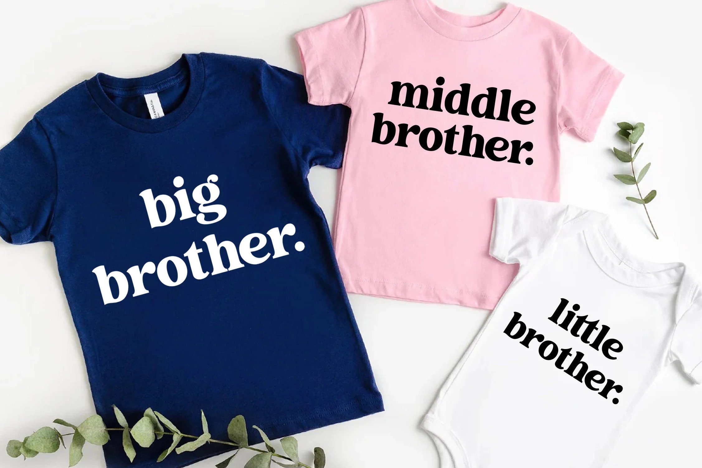 Big Brother Middle Brother Little Brother Shirts Brothers Svg, Big