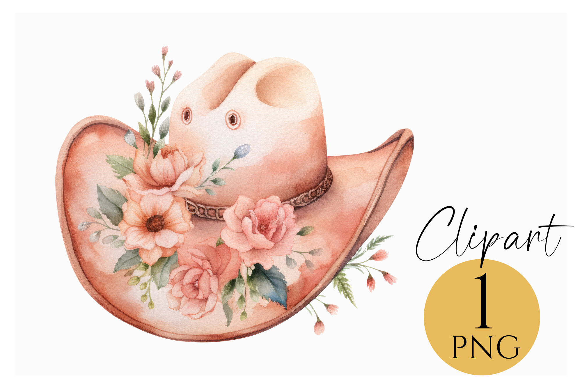 Abrand Cream Cowboy Hat with Hand-Painted Pink Floral Artwork Floral Painted Cowboy Hats - Etsy Canada main image 4