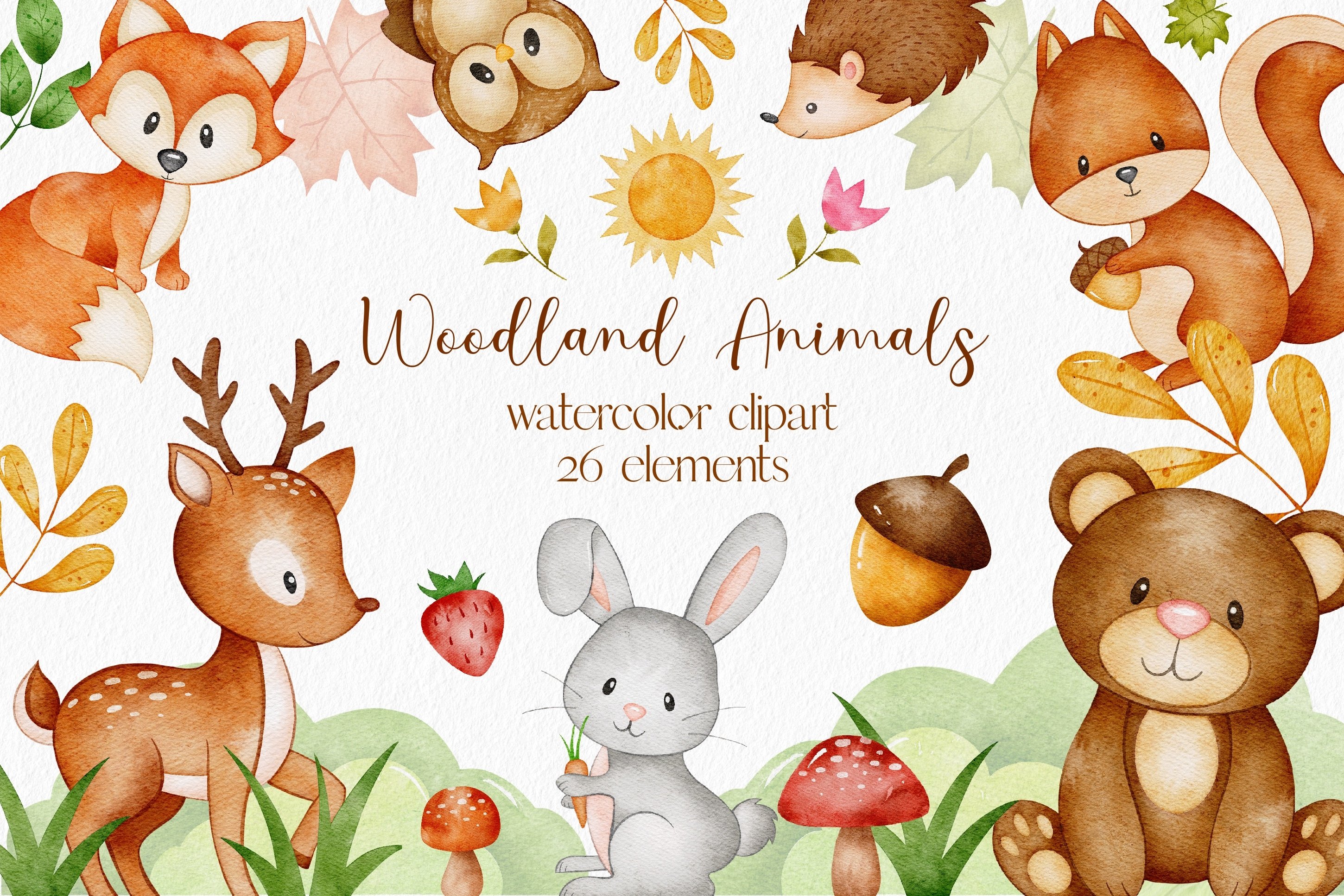 Woodland Animals Clipart Woodland Animals Clipart