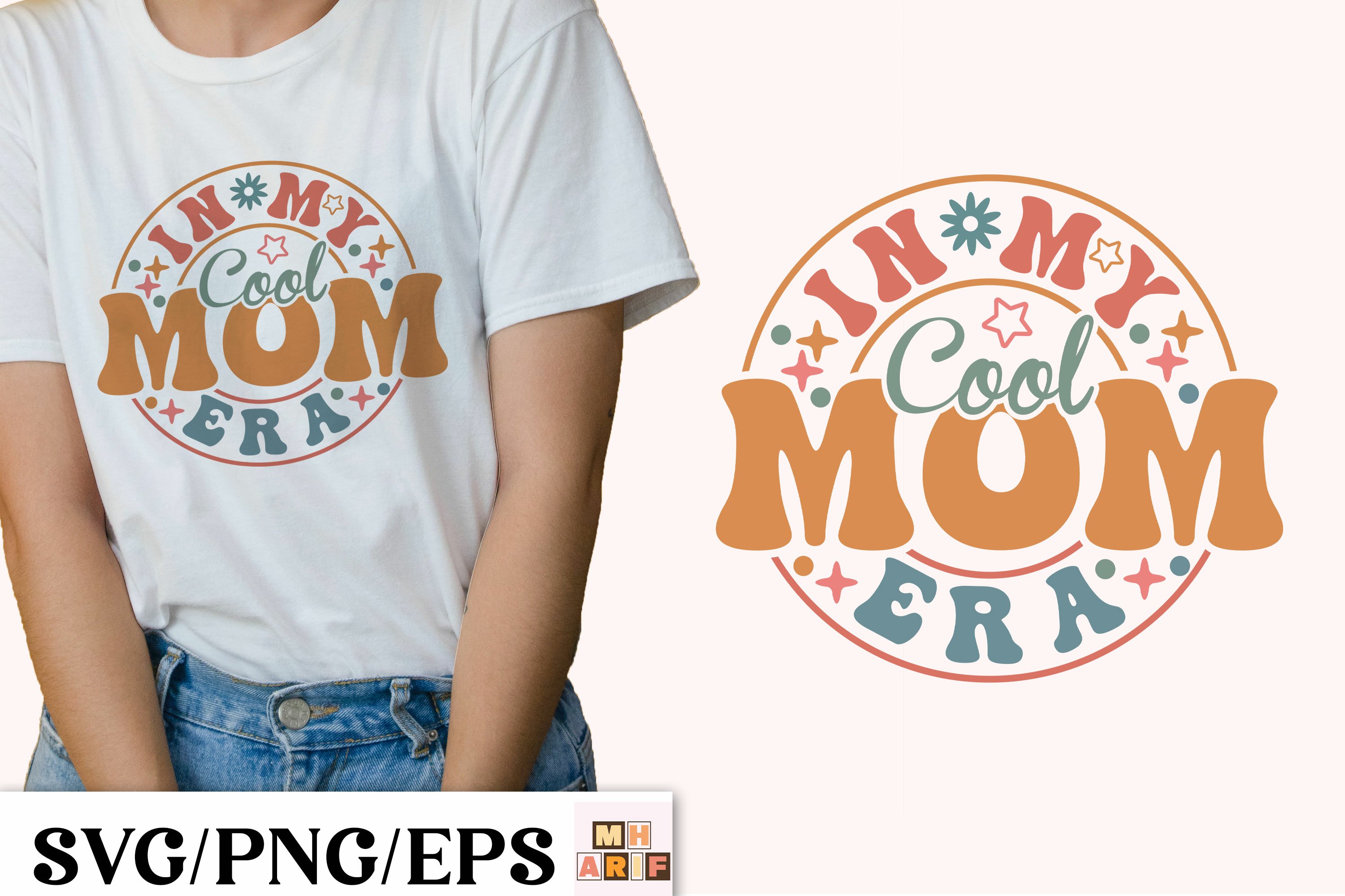In My Cool Mom Era SVG, Retro Mama Design