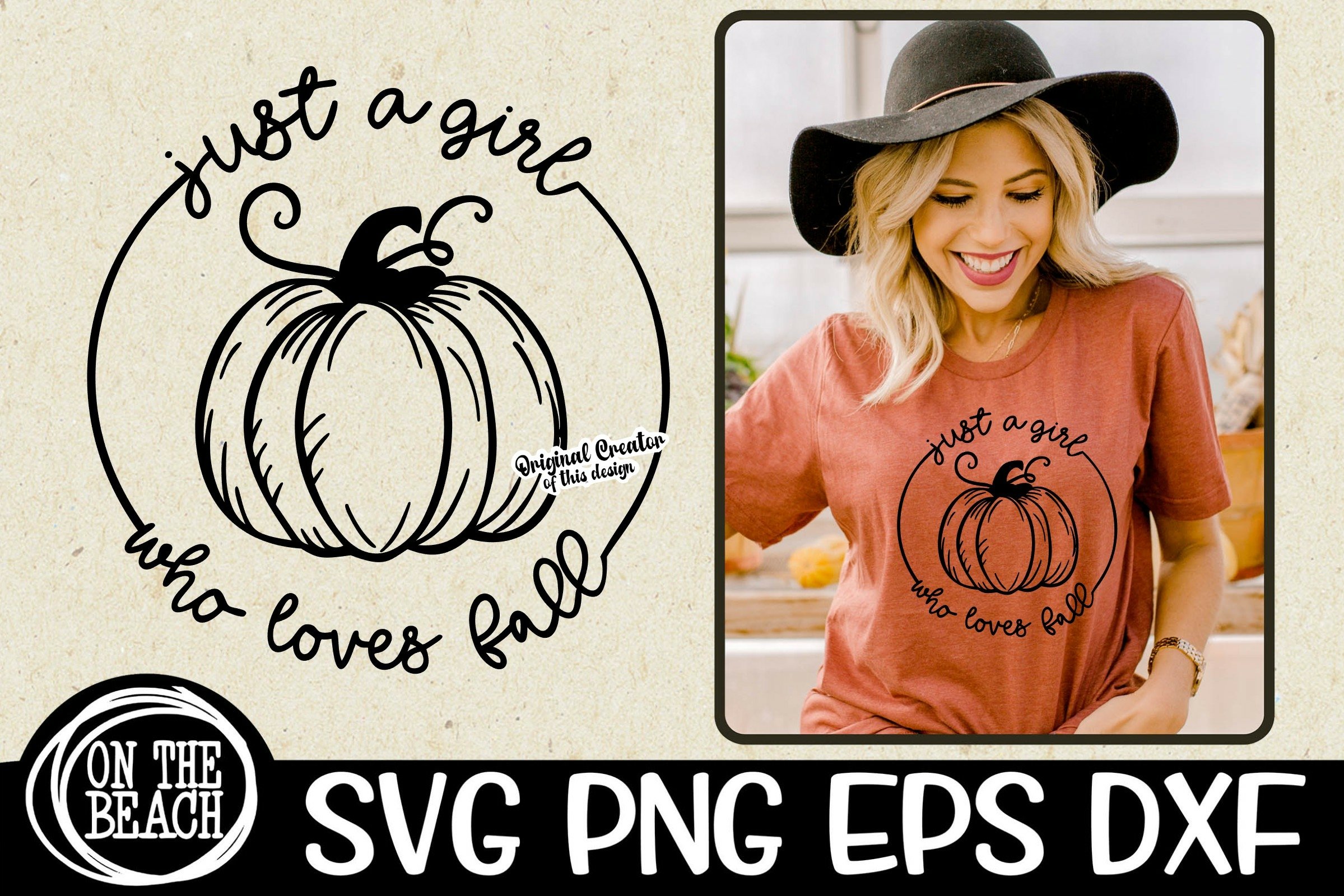 Just A Girl Who Loves Fall SVG - Fall Shirt Mug Cutting PNG