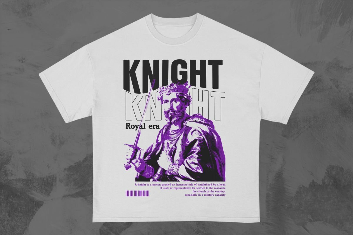 Knight Streetwear T shirt Design