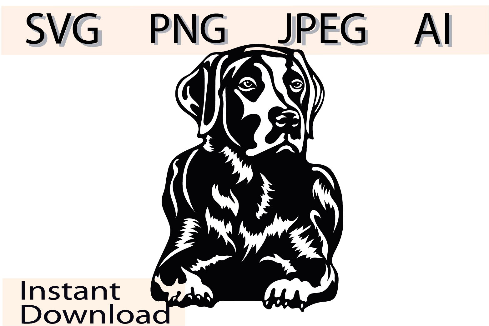 Lab Dog Vector