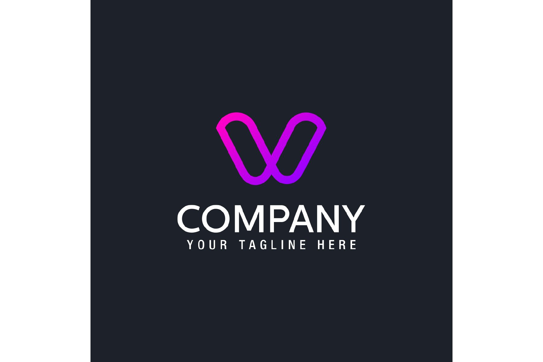 creative line alphabet symbol Letter V logo Vector