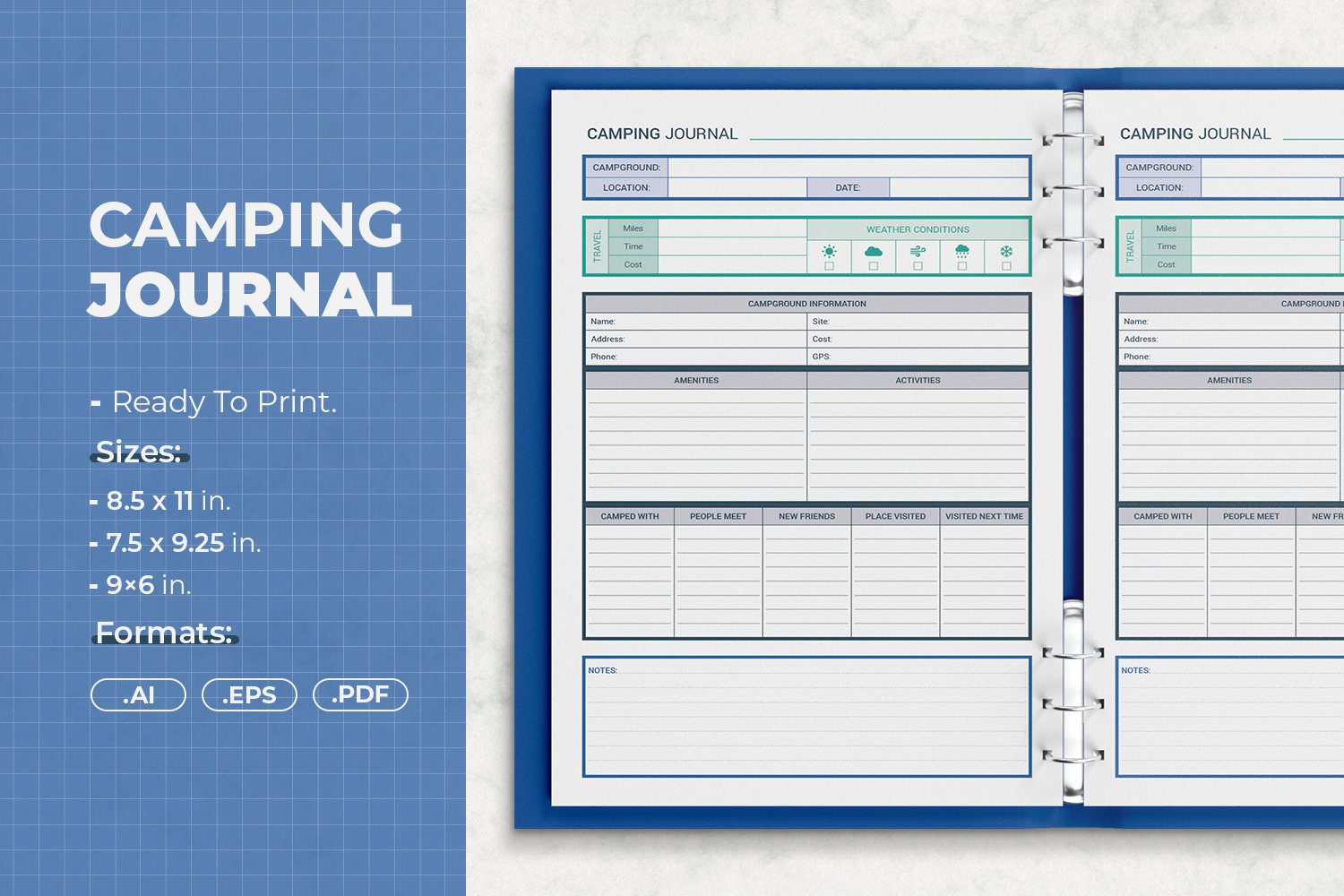 Camping Journal | Printable Template