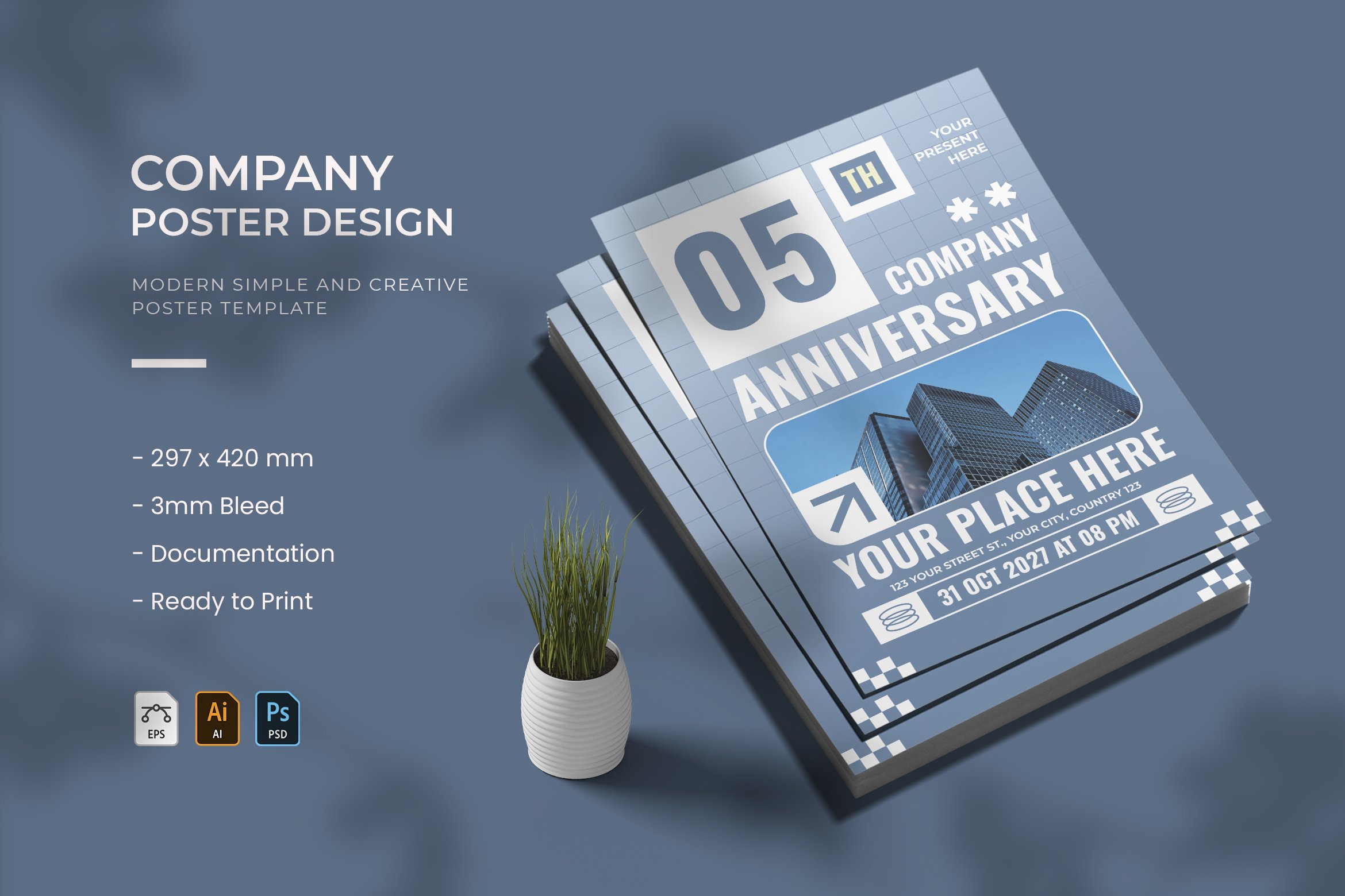 Company Anniversary - Poster, image size:2340x1560