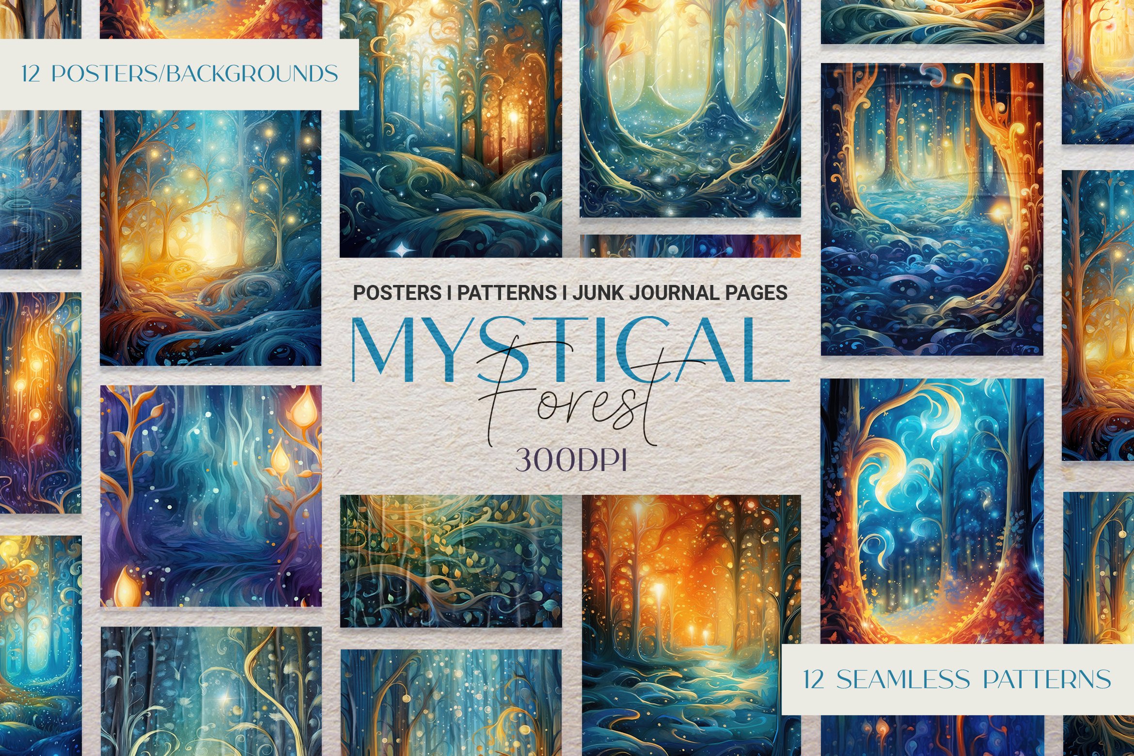 Mystical Forest Posters and Patterns