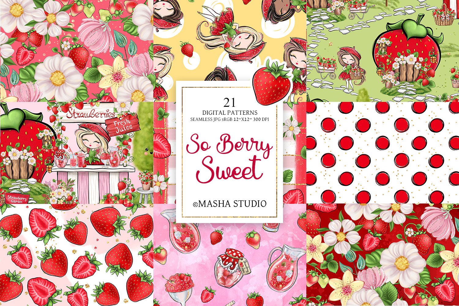 Strawberry Digital Papers (2334148)
