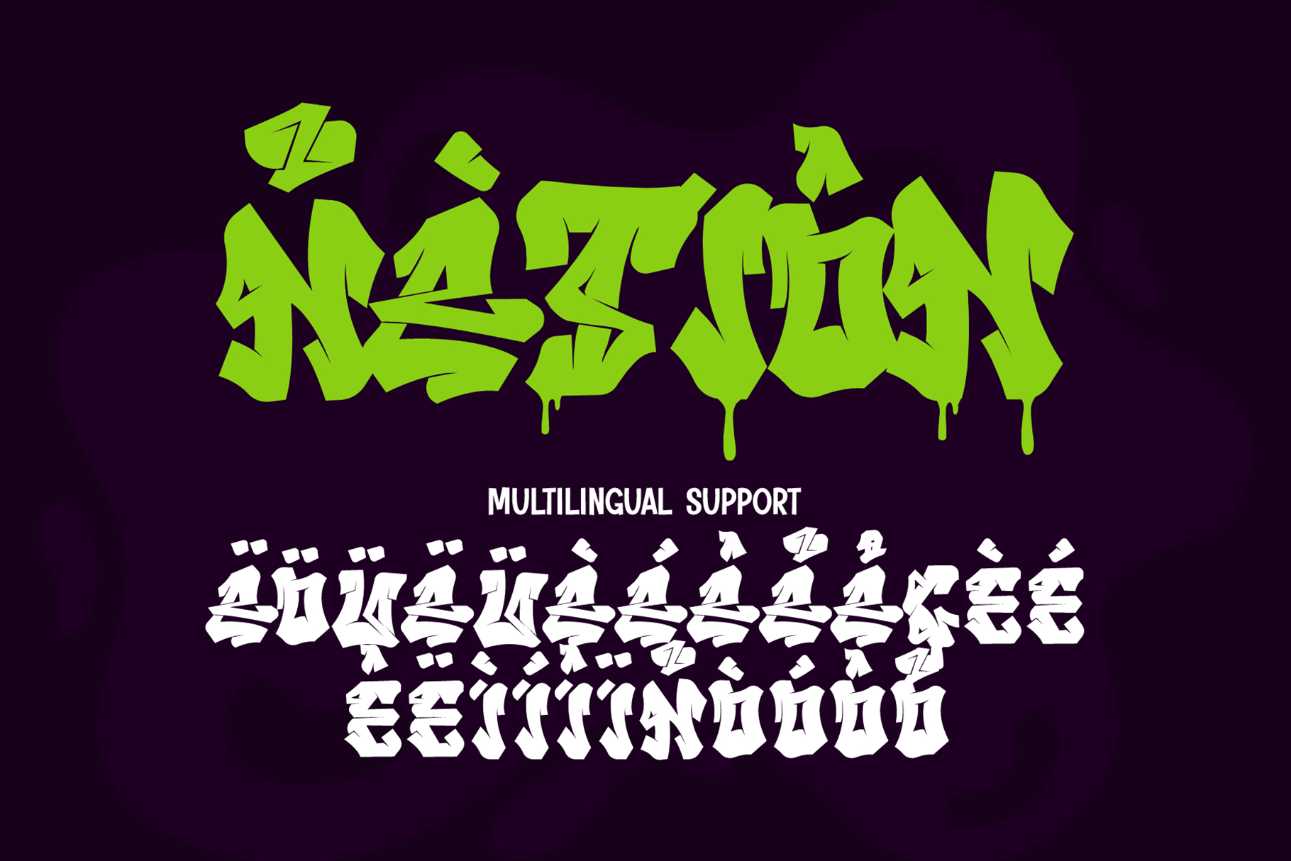 Melttrax | Wild Dripping Graffiti Webfont for Urban Street