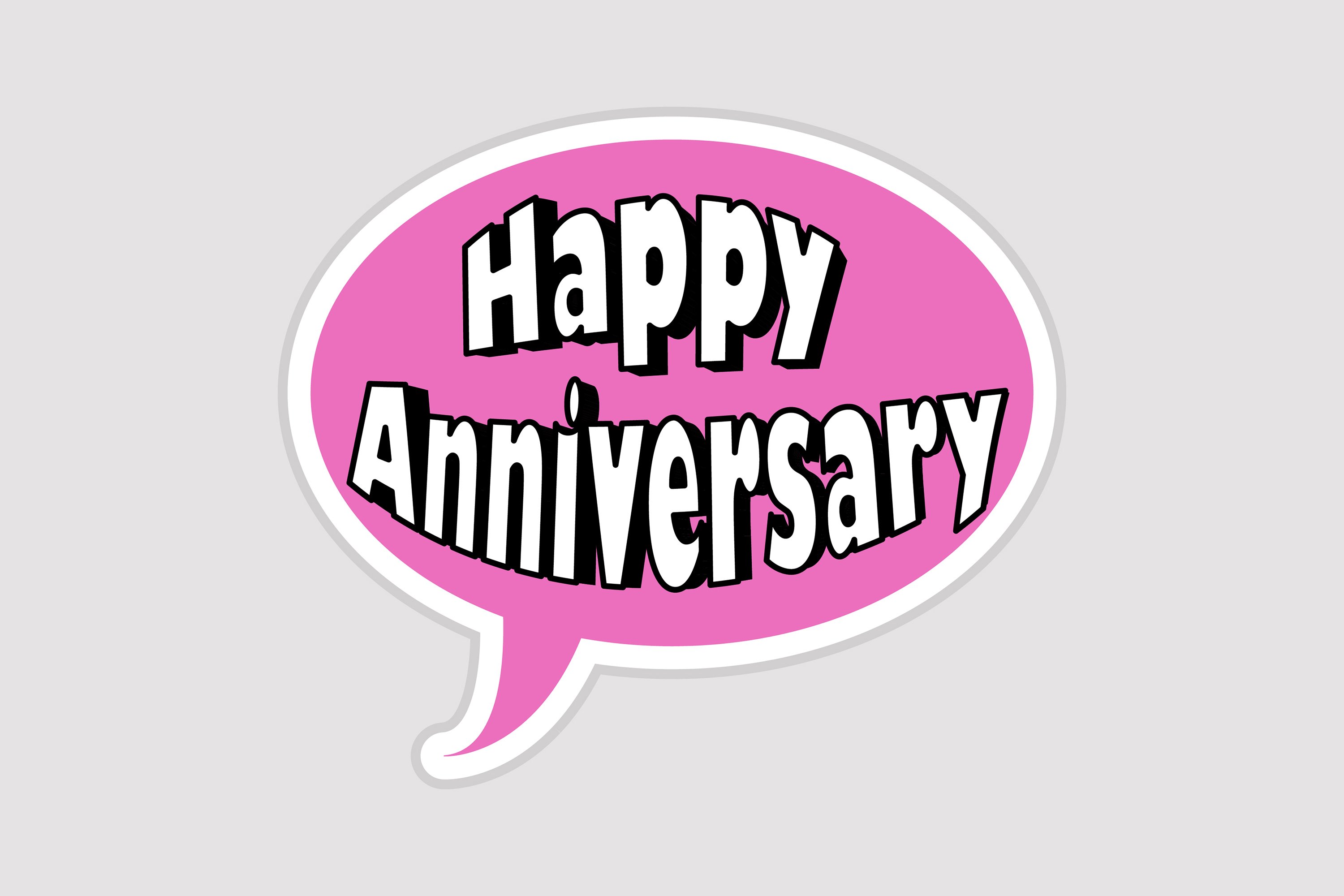 Happy Anniversary Message Stickers, Enhancing (4006588)