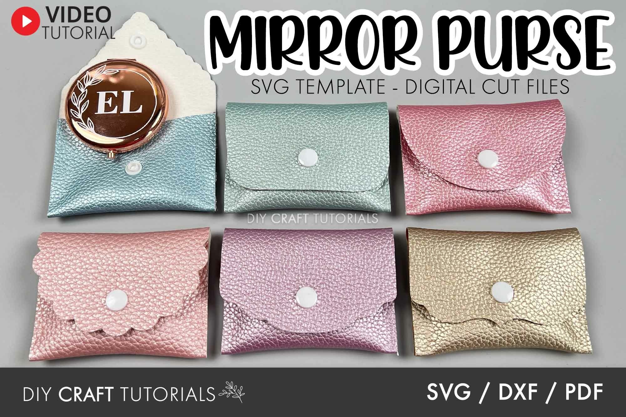 Free Svg Faux Leather Coin Purse Pattern Faux Leather SVG No Sew