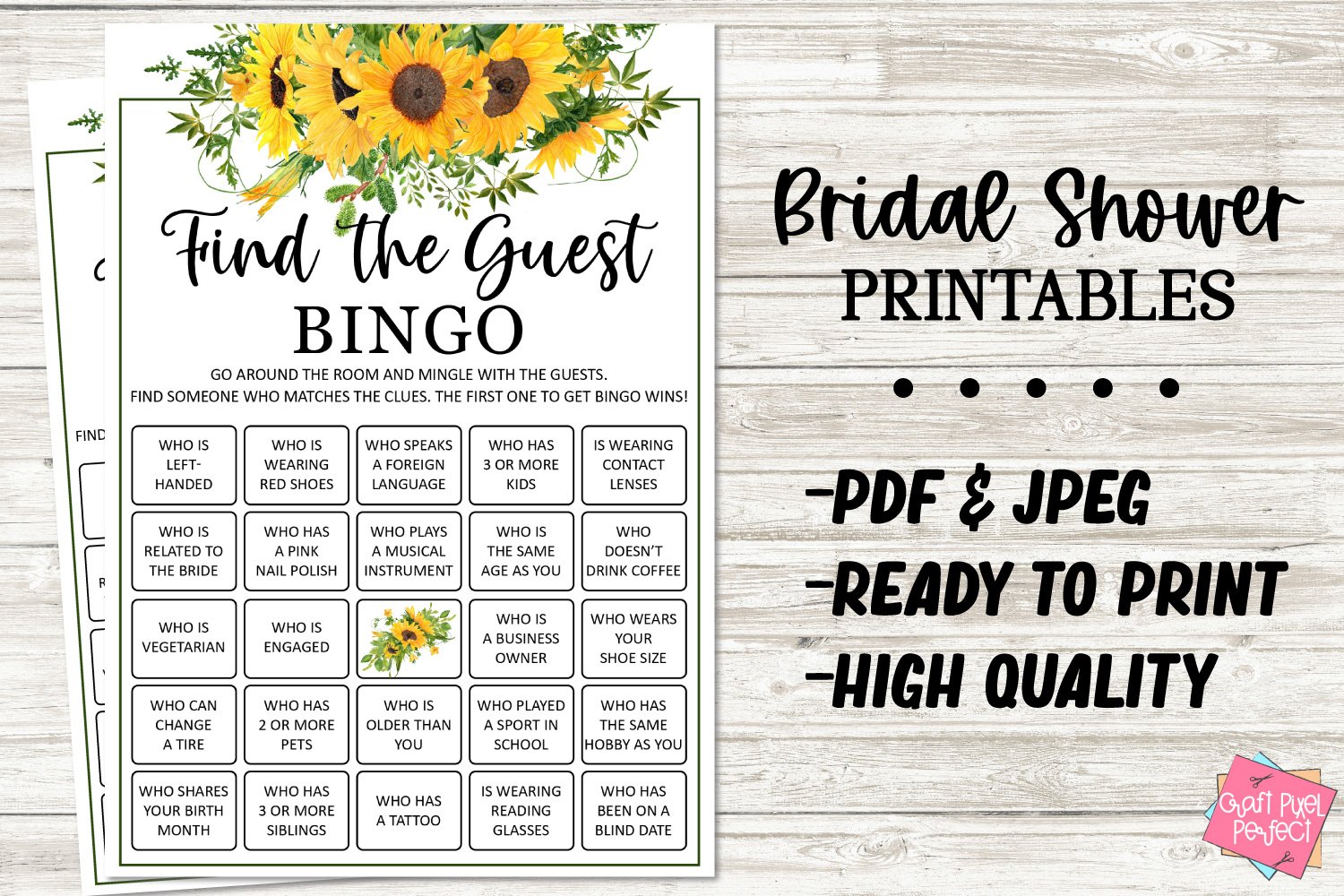 Engagement Party Games Clean Bachelorette Find The Guest Bingo Party Game, Bridal Shower Game! Party Icebreaker Printable! Bridal Shower Game PDF Instant Download Wedding Games