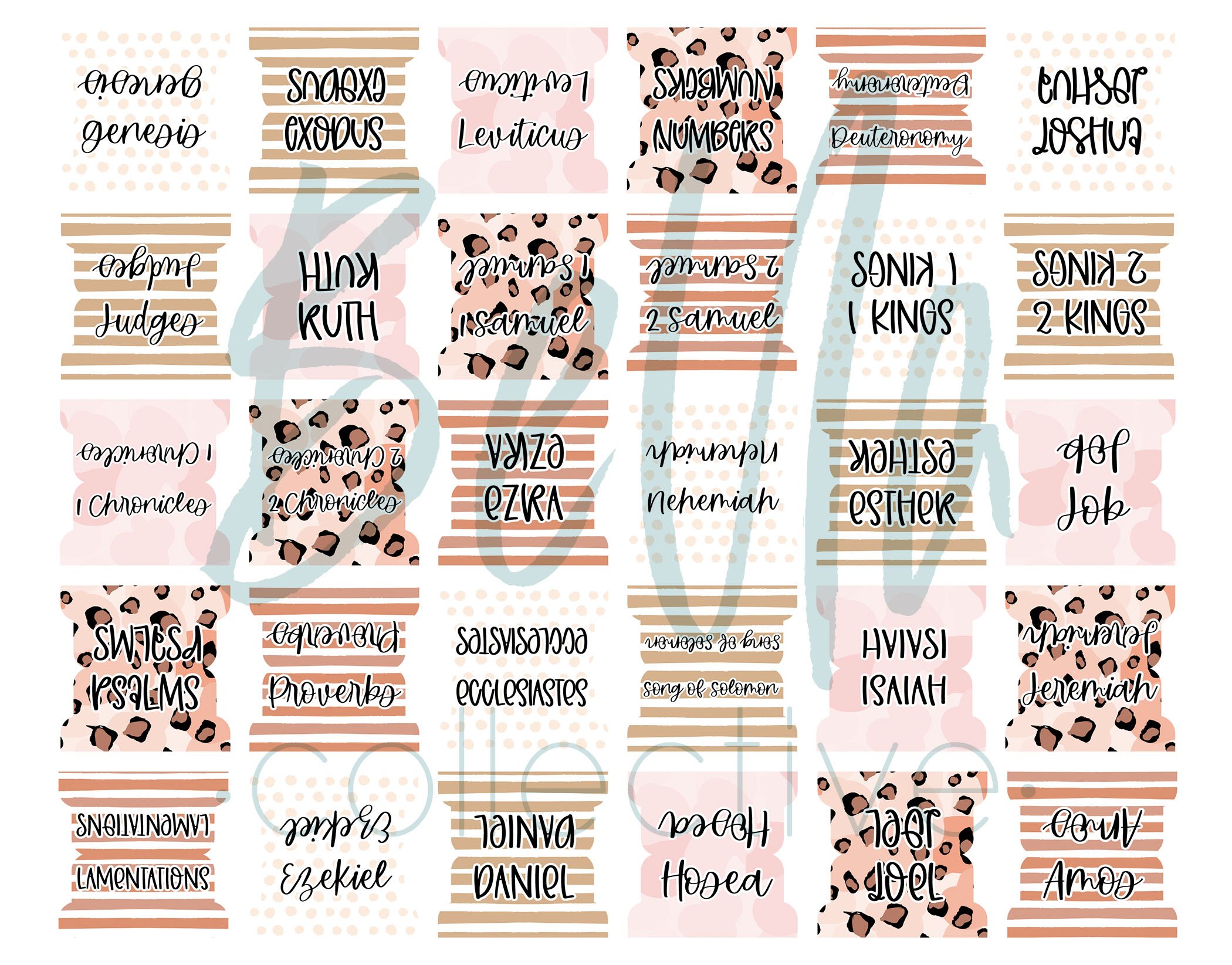 Printable Bible Tabs, DIY Bible Tabs, Bible (1656510)