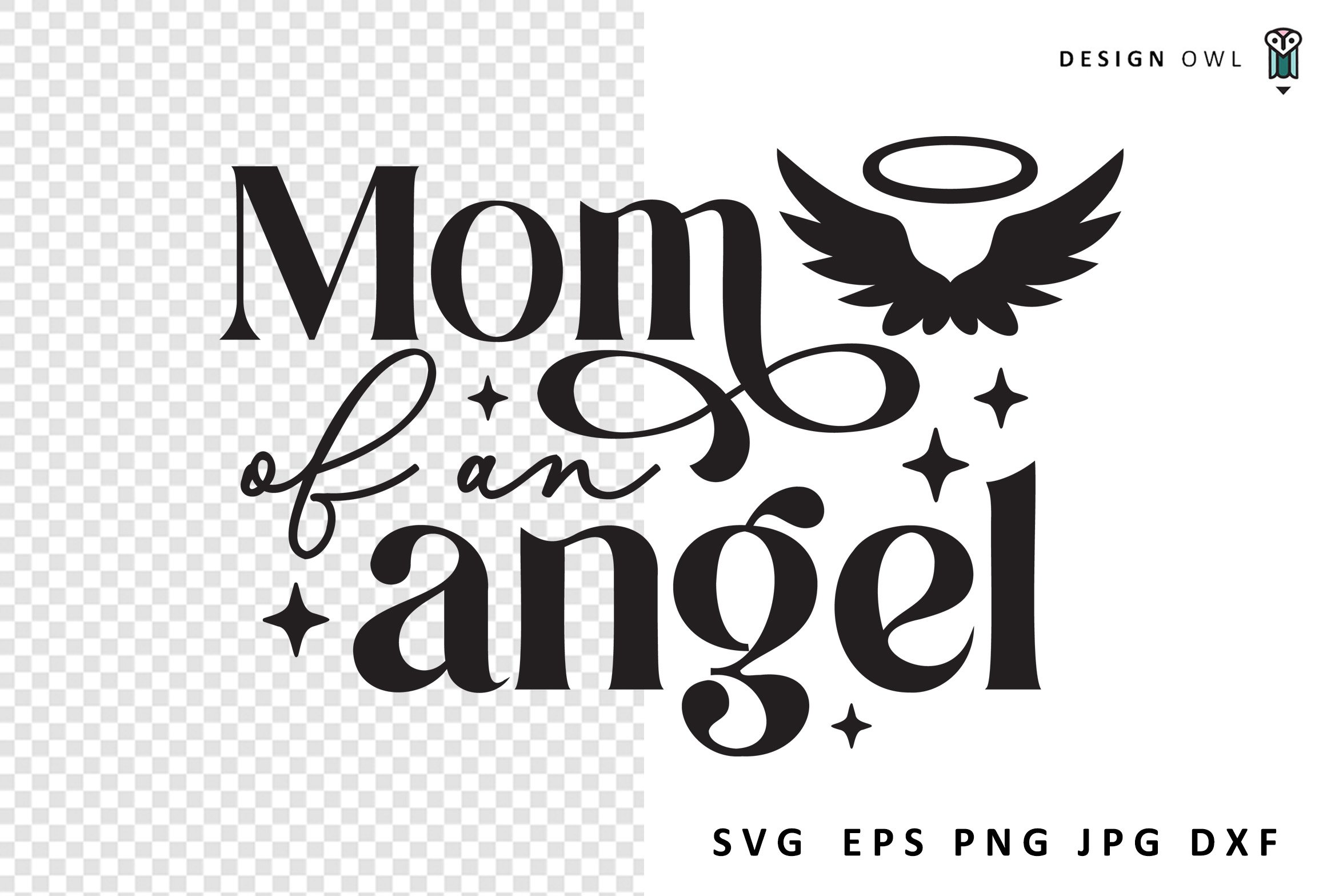 Mom of an Angel SVG File display picture 1