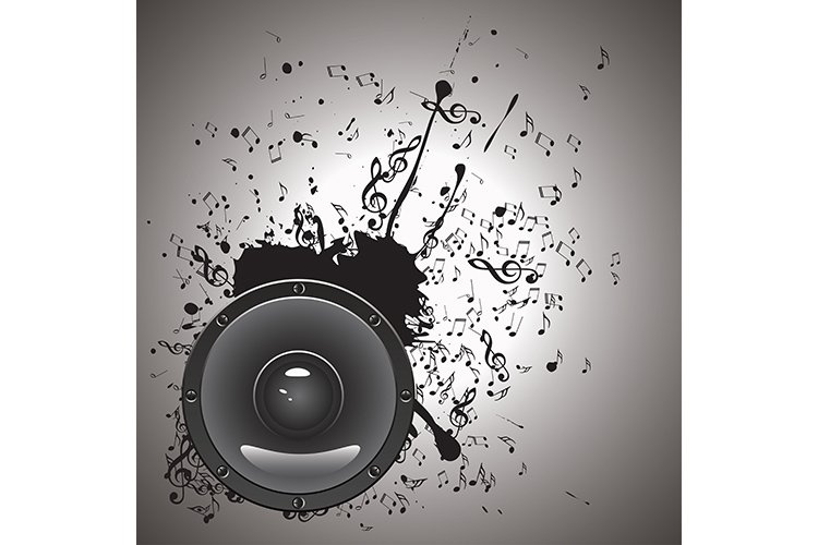 Music Poster with Audio Speaker