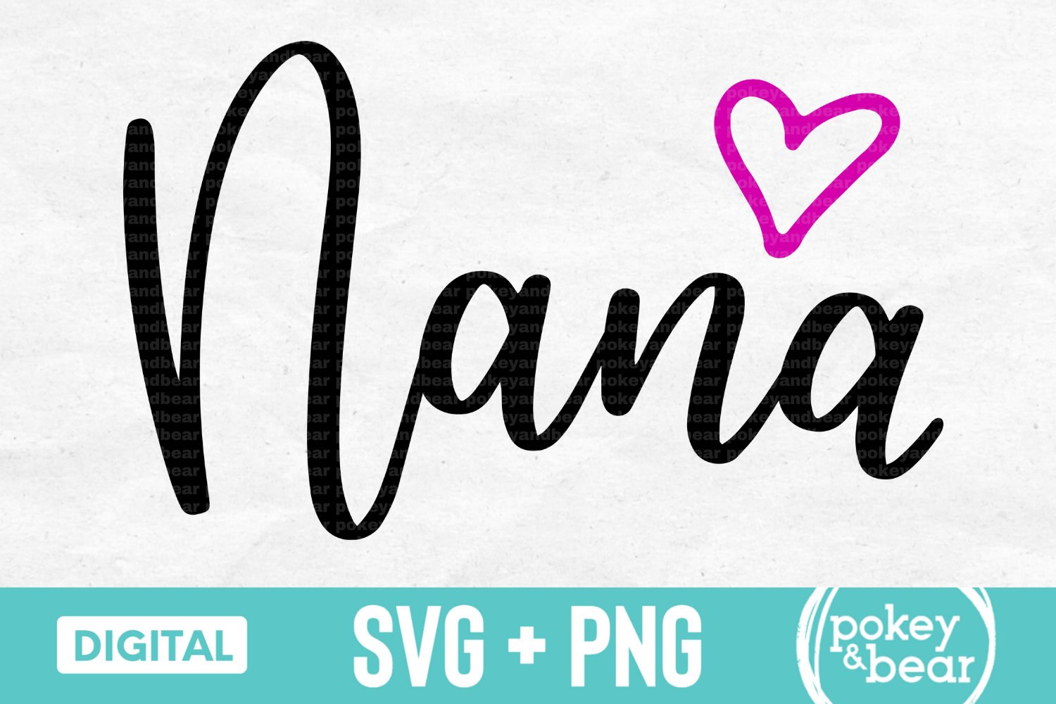 Nana Heart Cut File