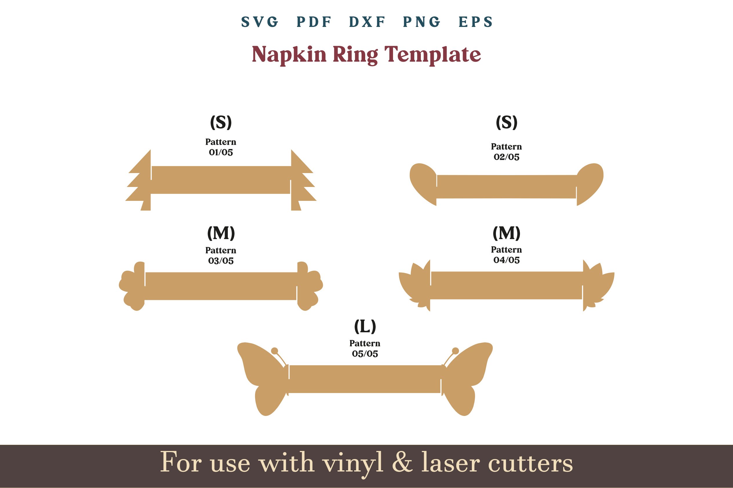 Printable Napkin Rings Template Flyer Template
