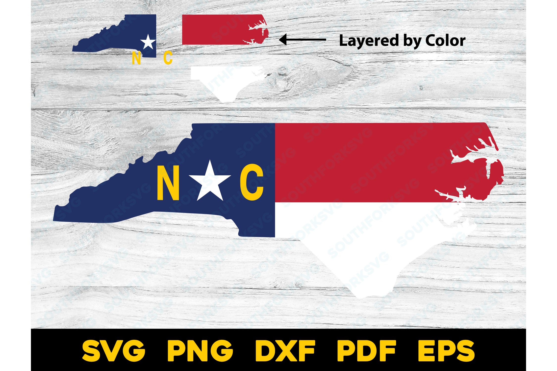 North Carolina Flag Svg