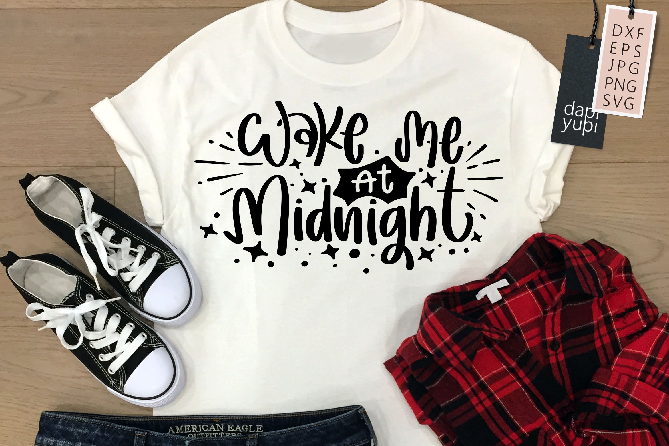 Wake me At Midnight SVG Happy New Year Quotes