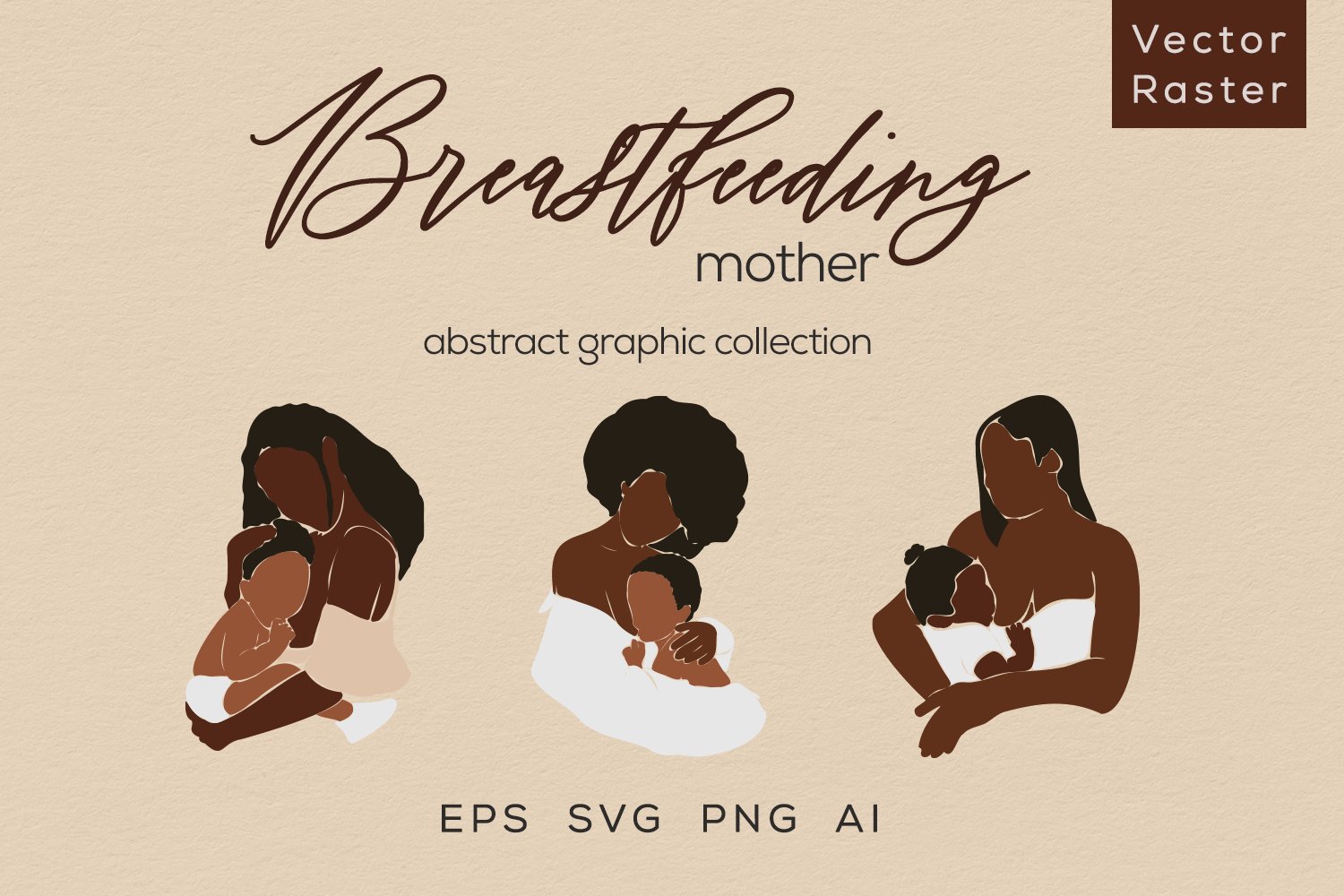 Vector Breastfeeding Mother Care Mom With Love Feeding Newborn