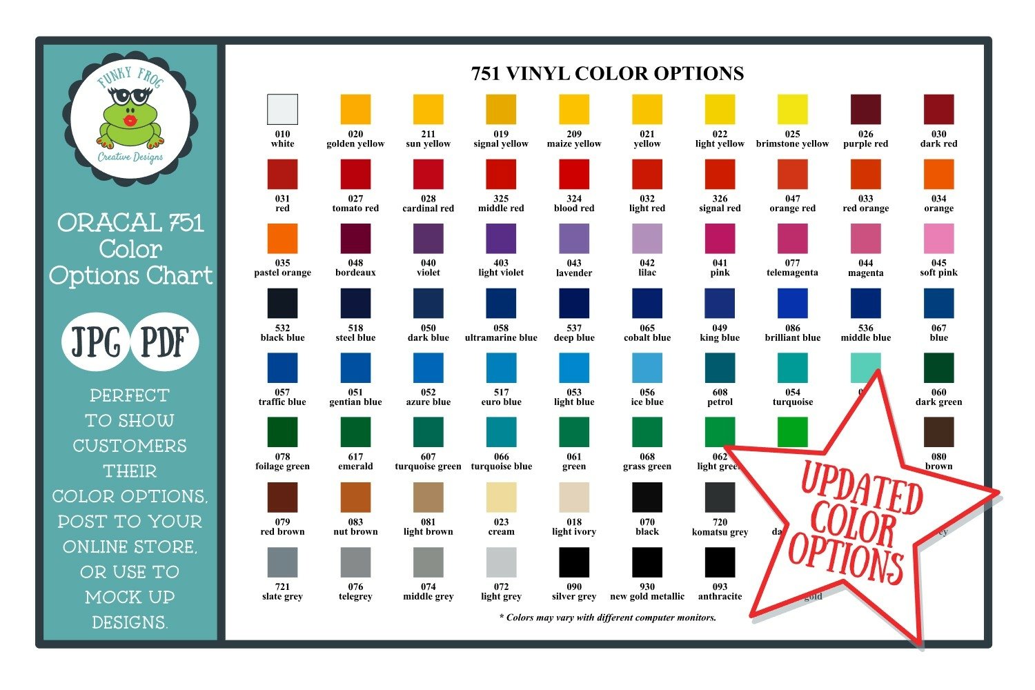 Oracal 651 Color Chart Pdf Taplasopa