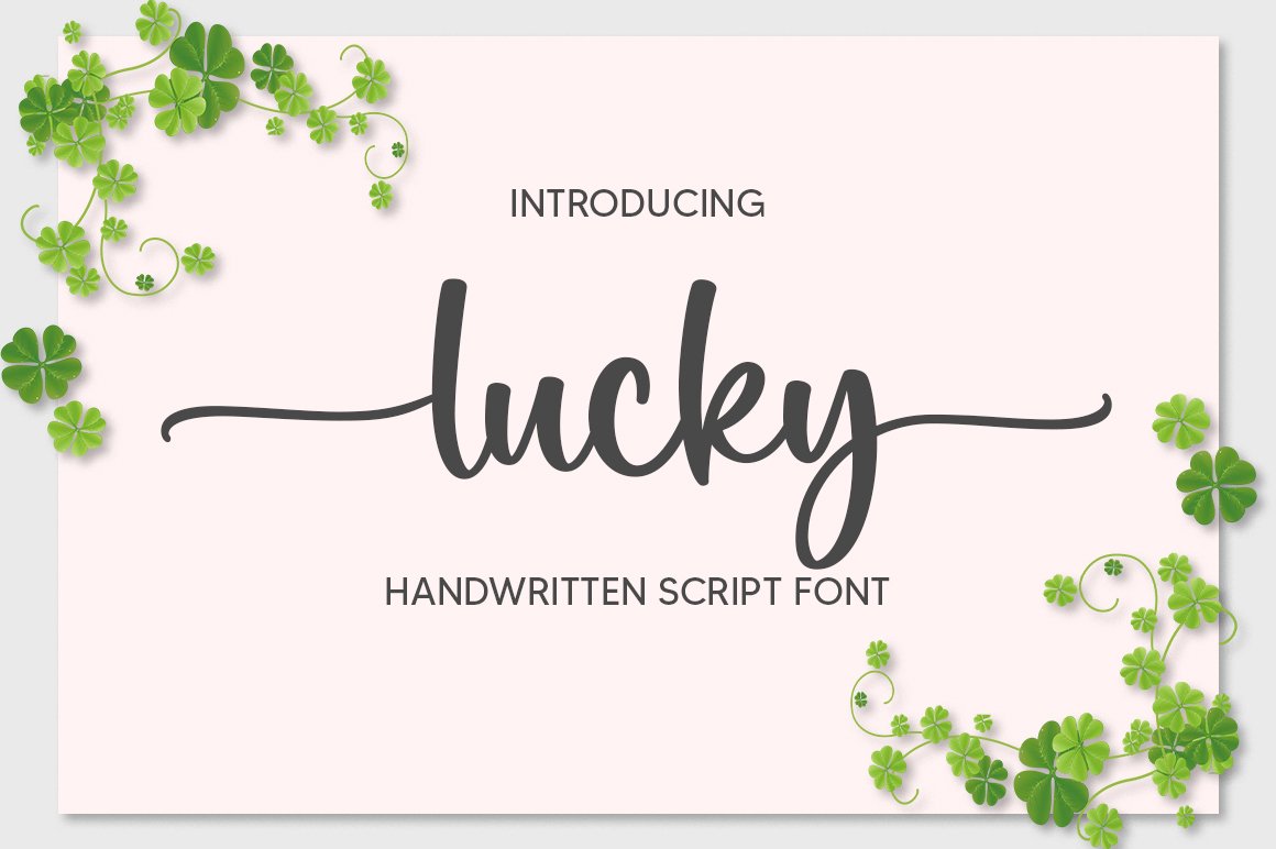 ◆ Happy lucky  ① Happy Lucky Font | typehandstudio | FontSpace