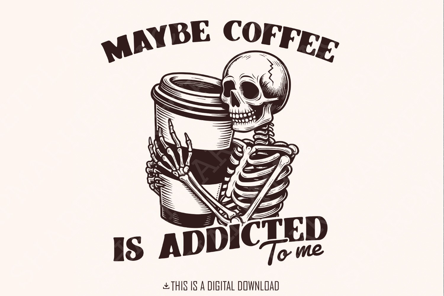 "Maybe Coffee Is Addicted To Me" Funny Family Love T-Shirt - Soft Unisex Tee