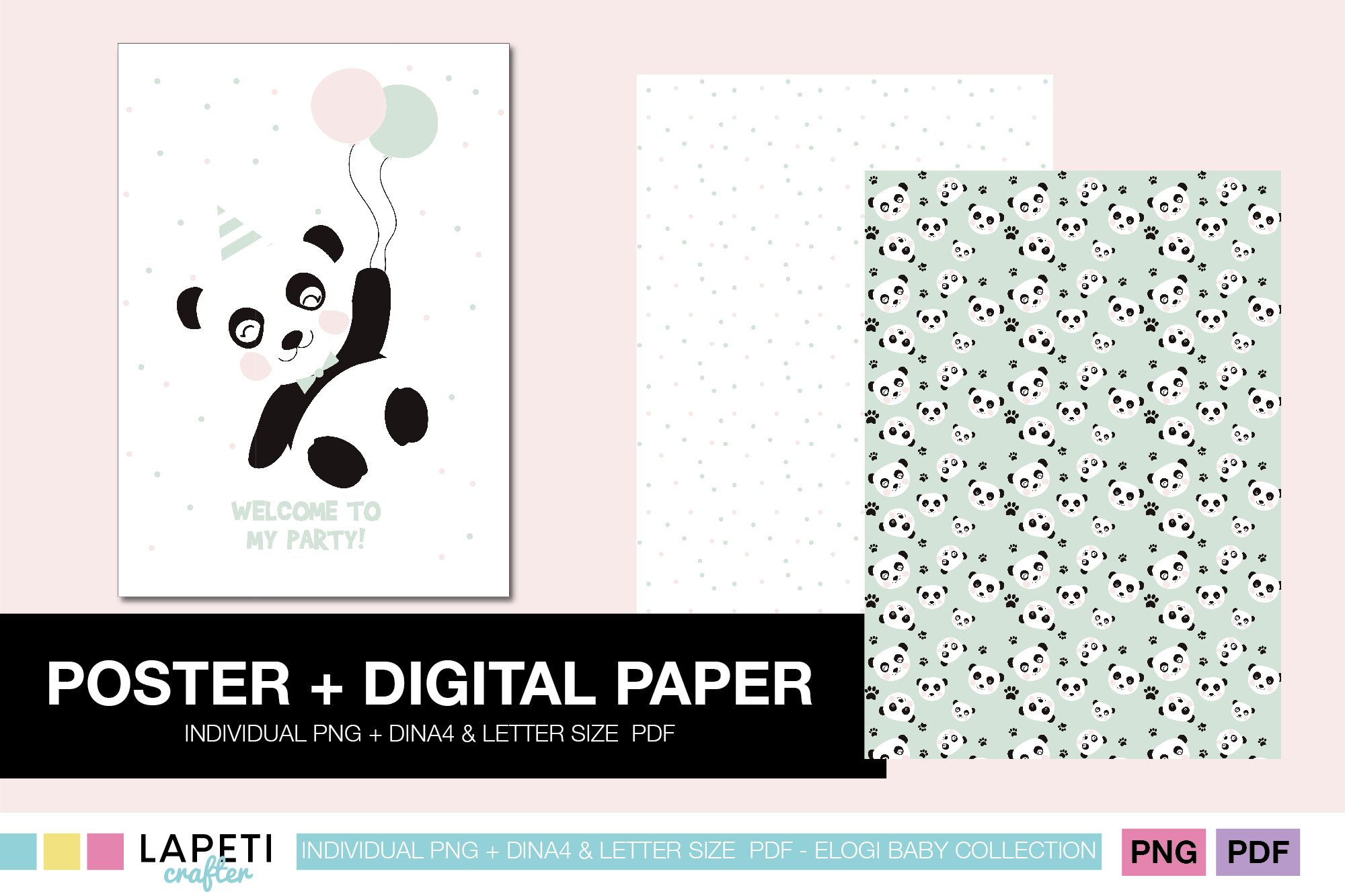Panda Birthday Party Decorations Kit – 61-Piece Set With Banner, Balloons & More!