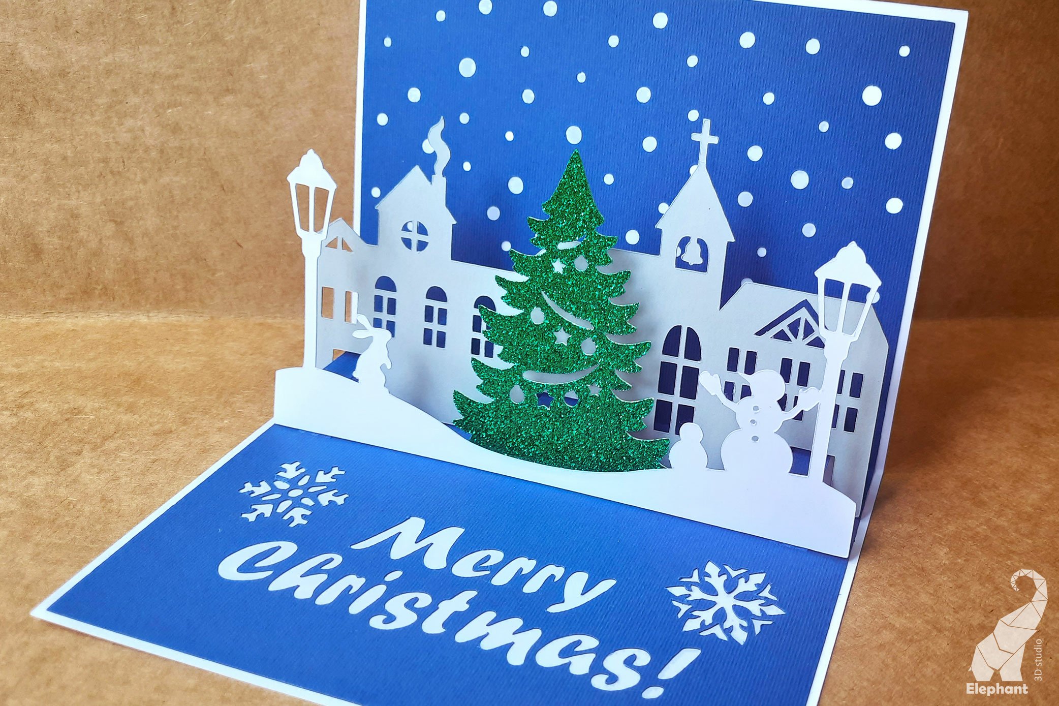 Red Christmas Festive Foliage Party Foil Invitation - View #9