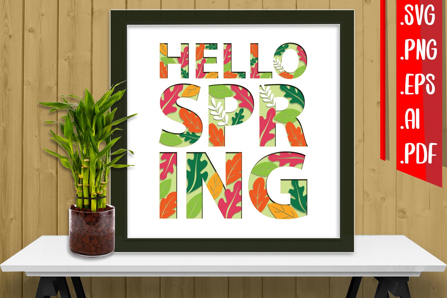 Spring Layered Papercut 4 svg eps png ai pdf (1816995) | Paper Cutting ...