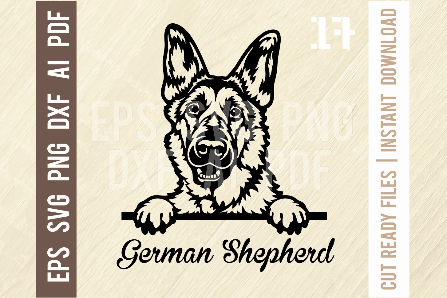German Shepherd SVG, Peeking Dog svg, Dog SVG (1710714) german-shepherd-svg-peeking-dog-svg-dog-svg-1710714