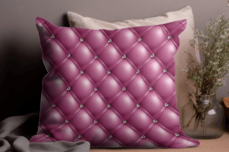 Pink Diamond Tufted Background