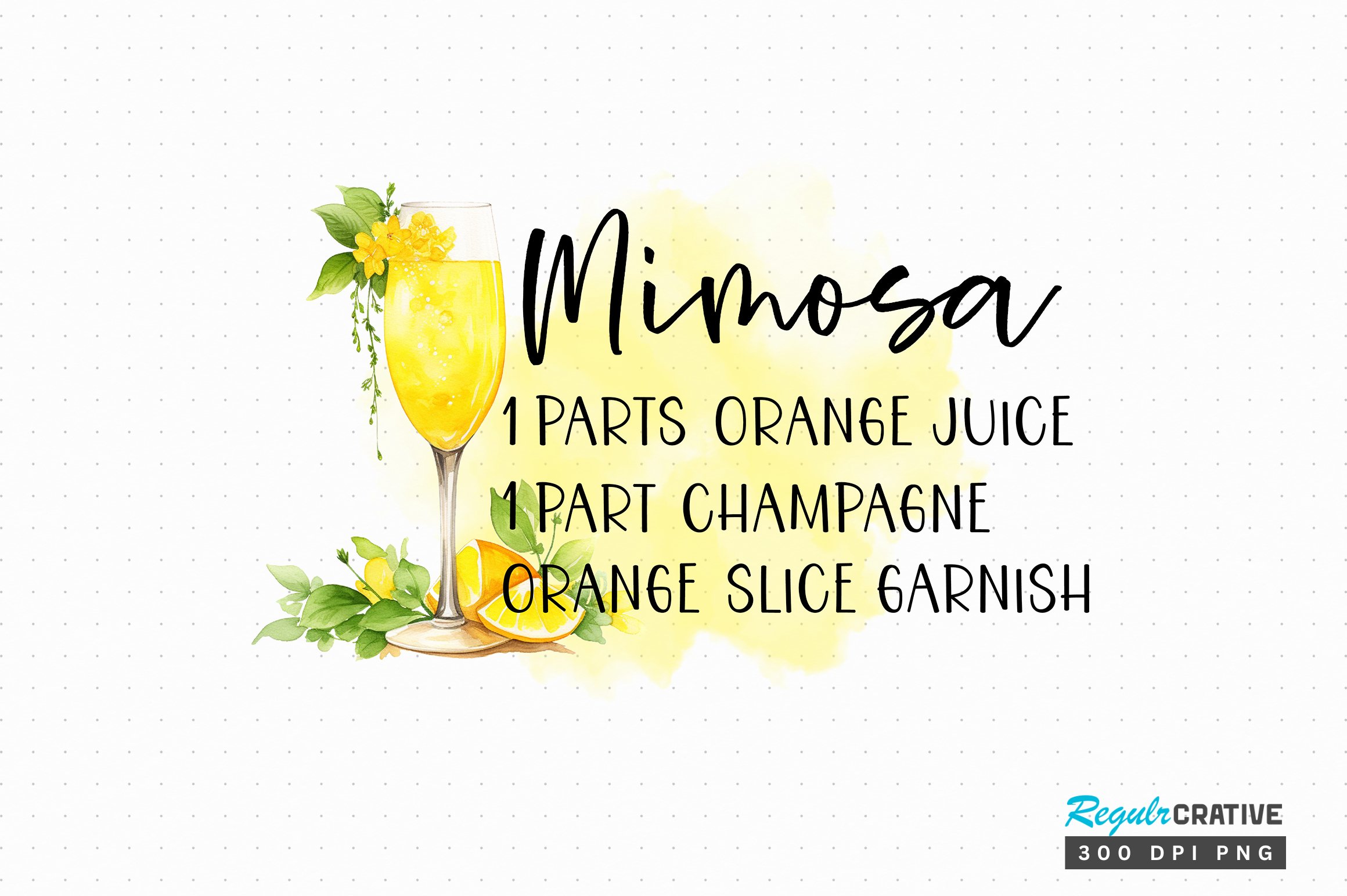 Mimosa Sublimation PNG, image size:2320x1544