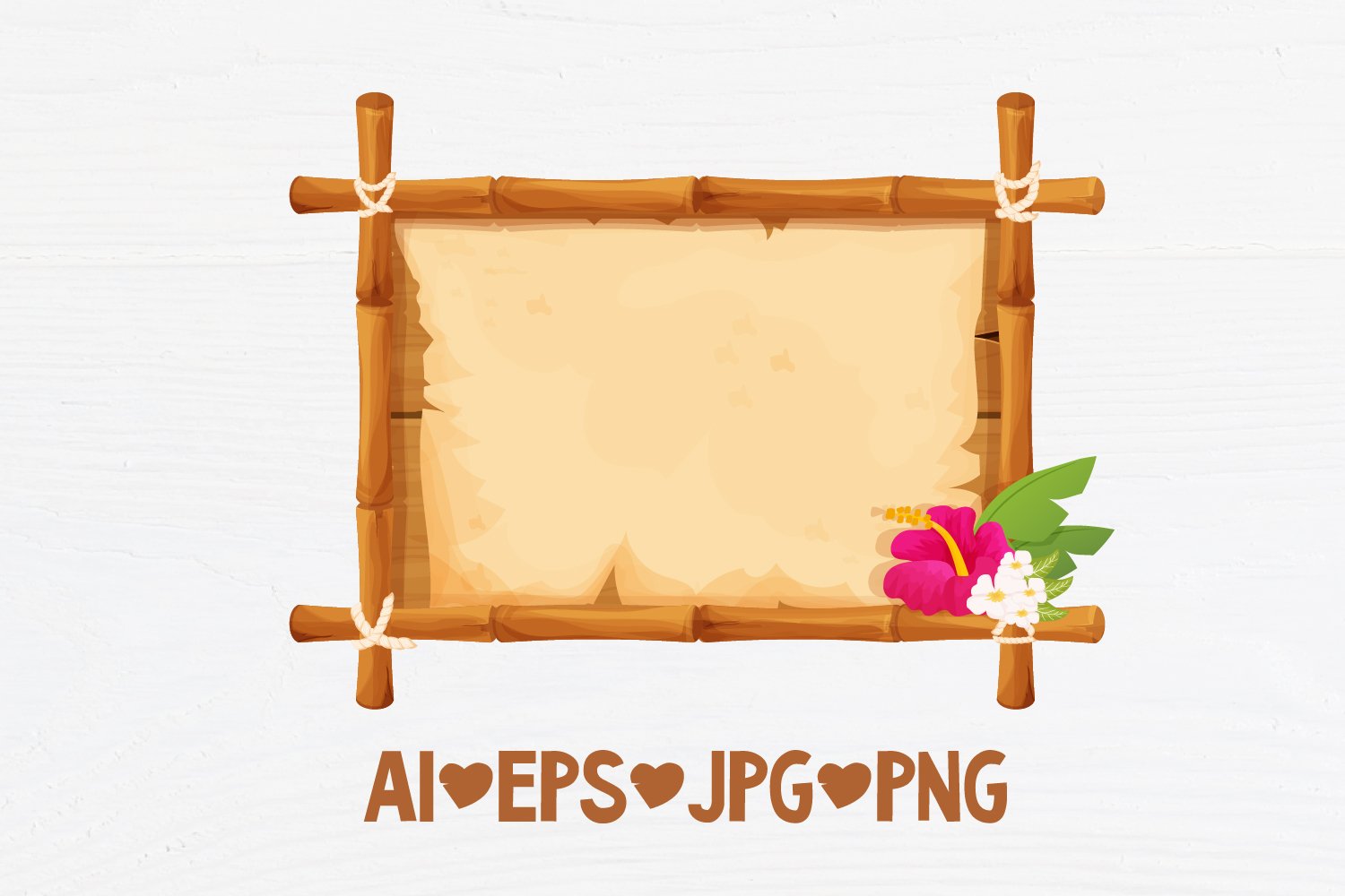 Hawaii Bamboo Frames collection sublimation, image size:1500x1000