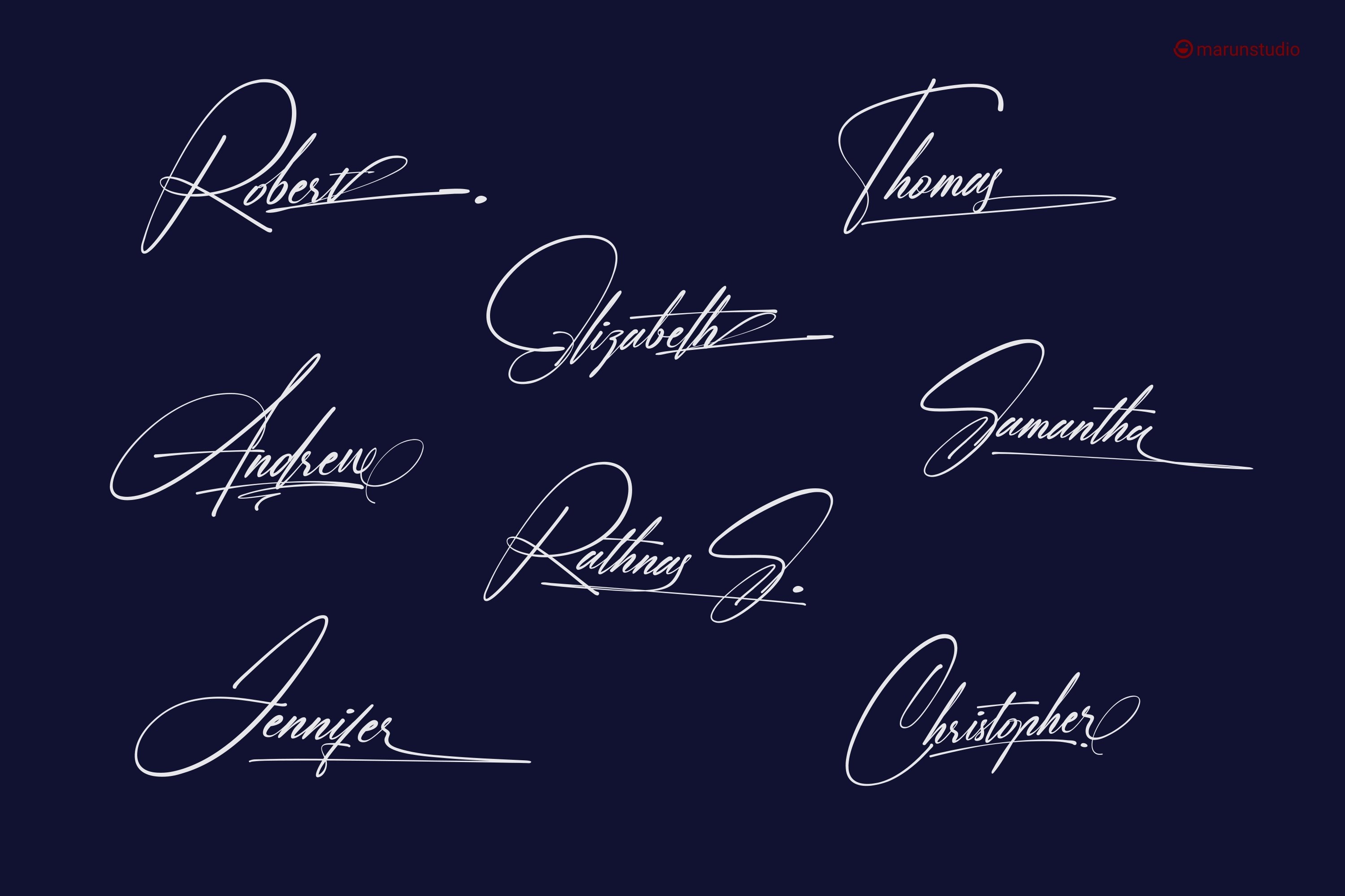 Saginatha - Signature font, image size:3000x2000