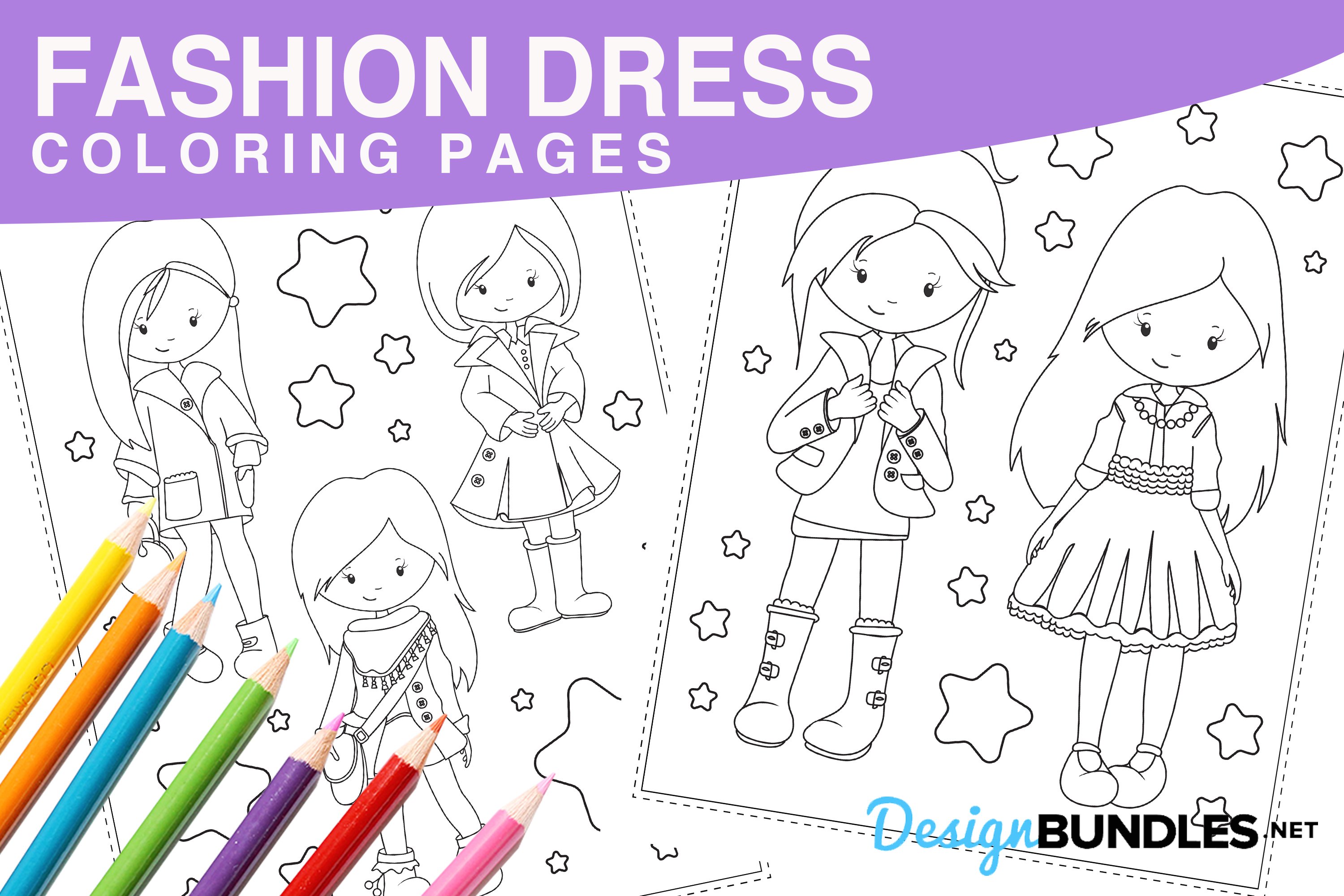 Coloring Fashion Pages
