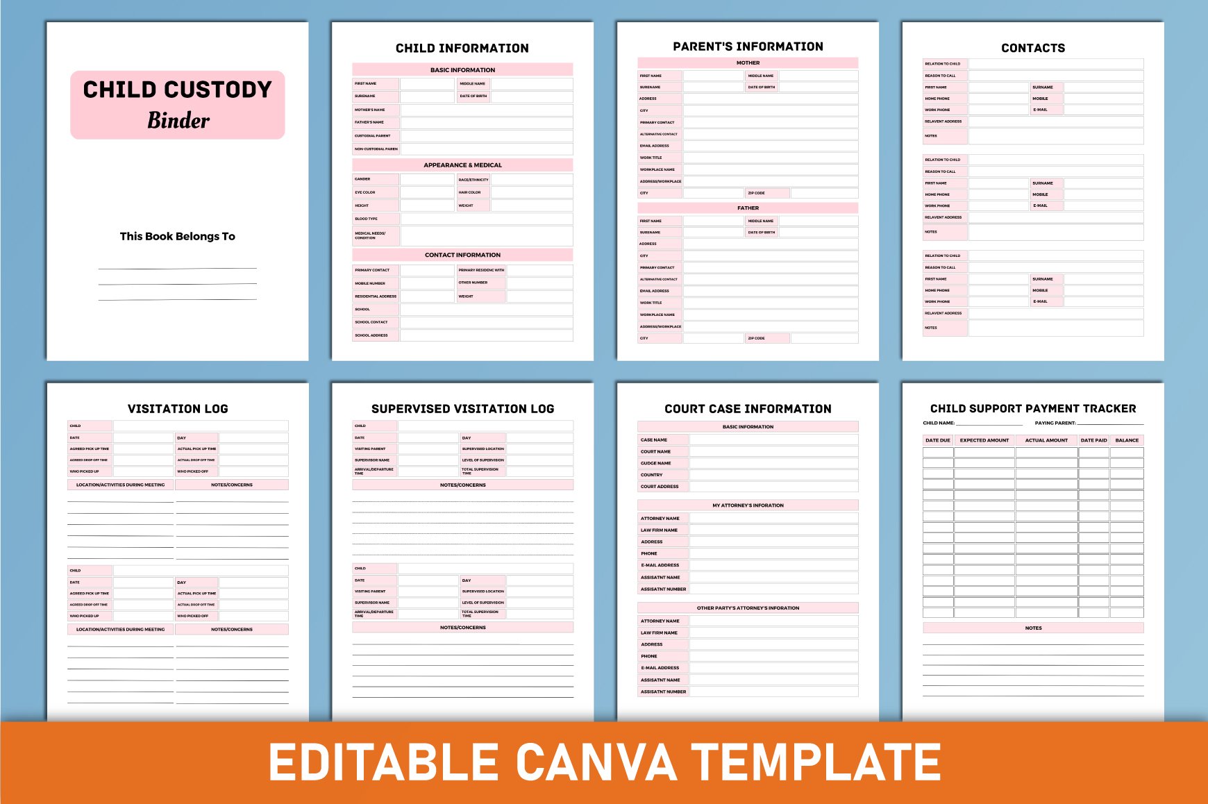 ultimate-child-cheapest-custody-binder-canva for Custody Battle Free Printable Custody Documentation Binder Ultimate Child cheapest Custody Binder Canva for Custody Battle Free Printable Custody Documentation Binder