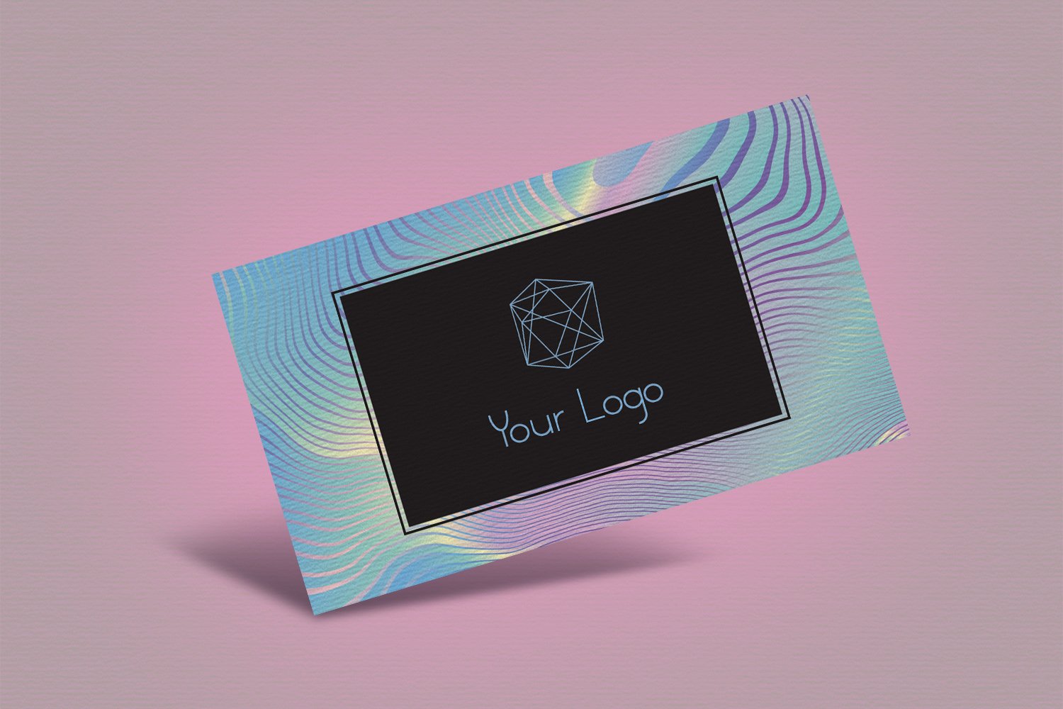 Holographic Business Card Design Template (2729183)