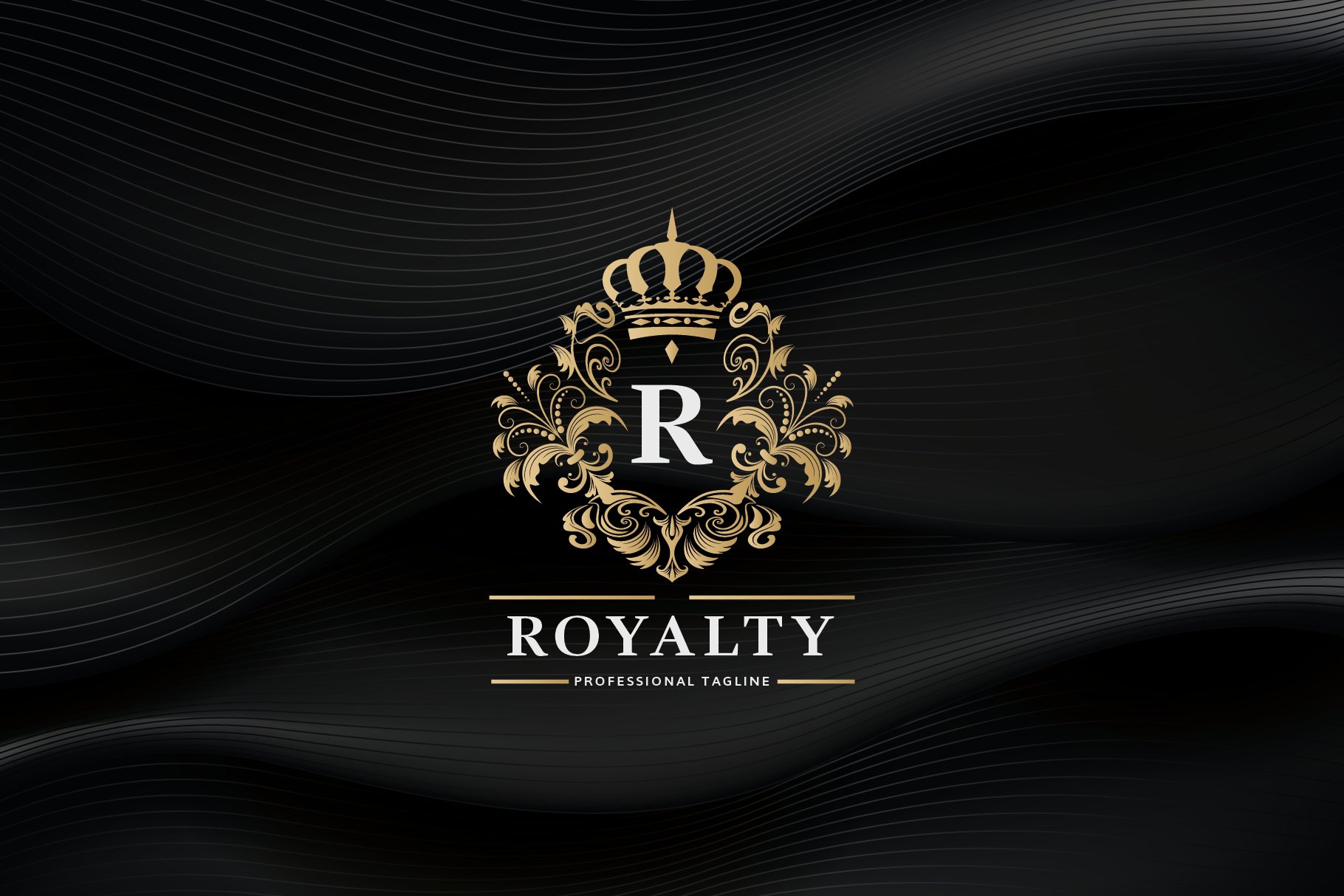 Royalty King Letter R Logo