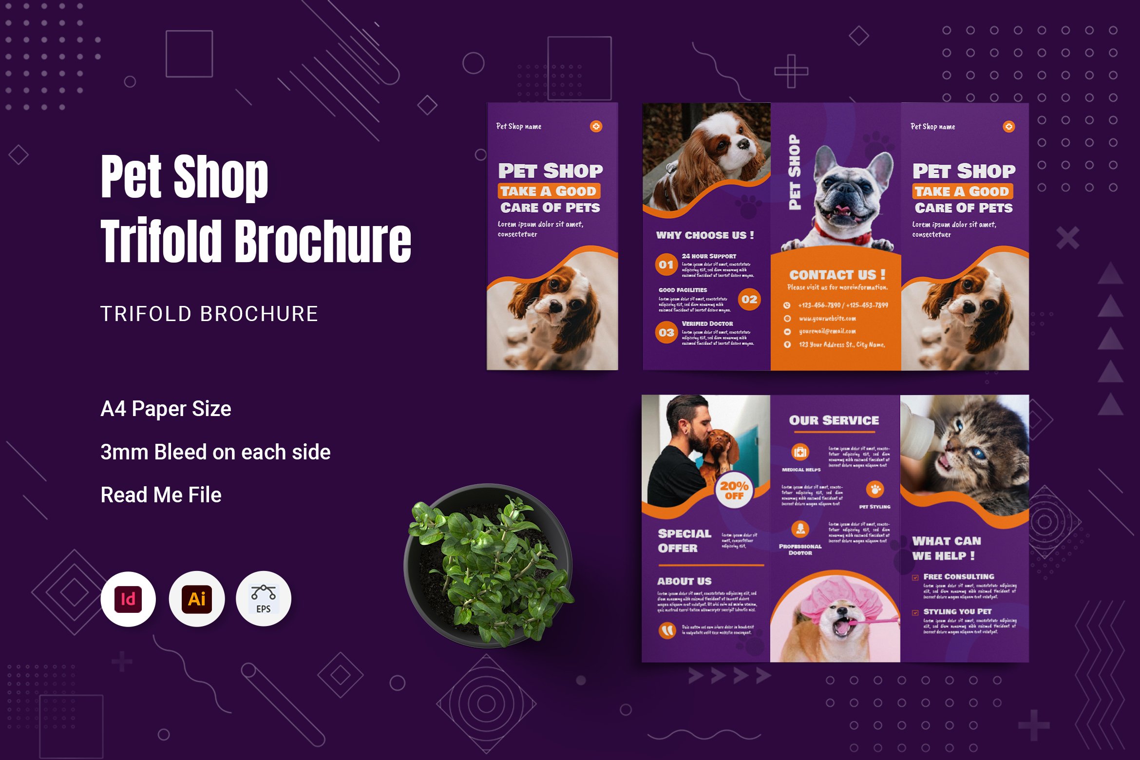 Pet Shop Trifold Brochure