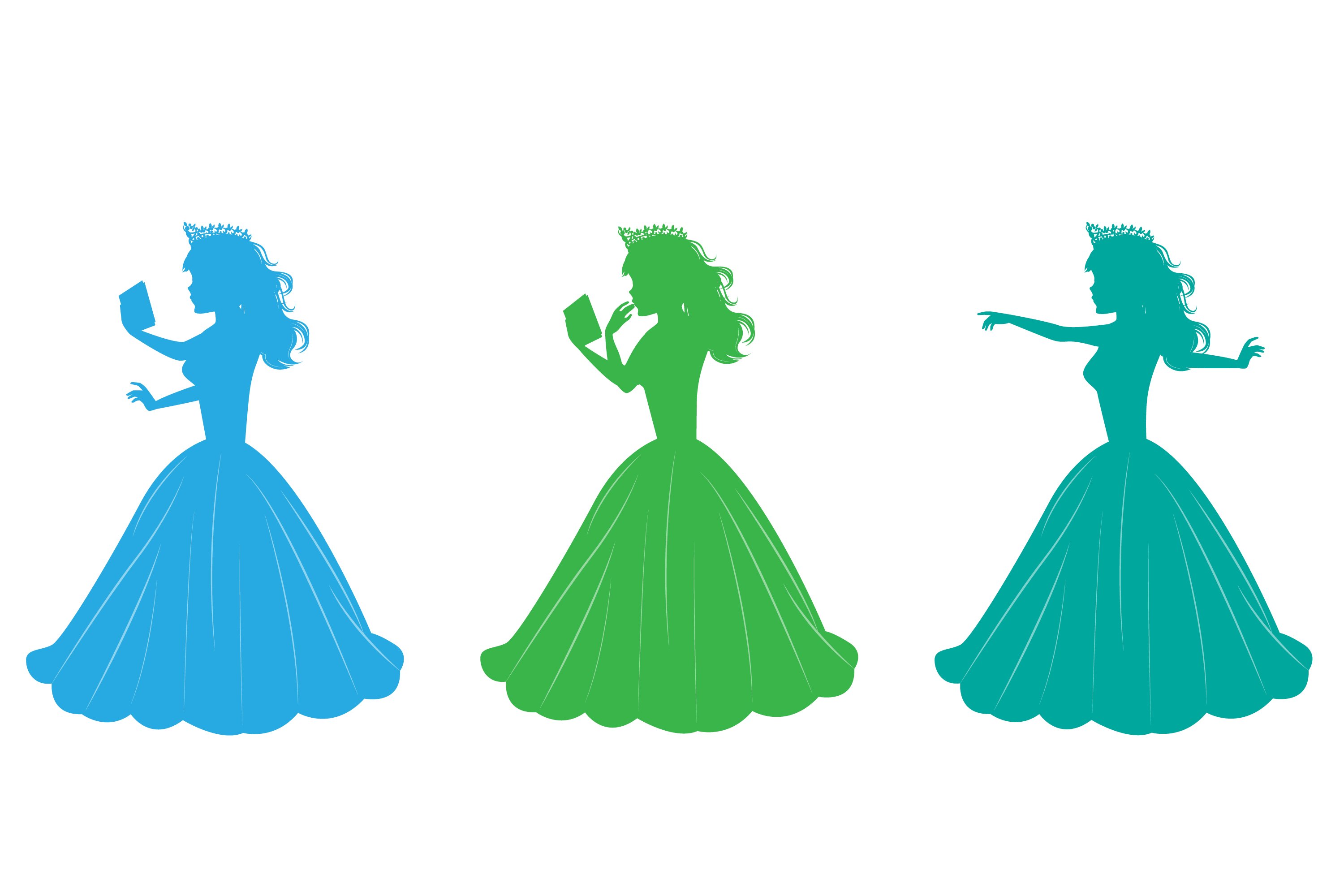 cute princess silhouette (4725756), image size:3000x2000