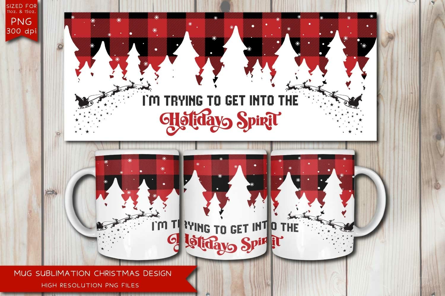 christmas mug sublimation designs