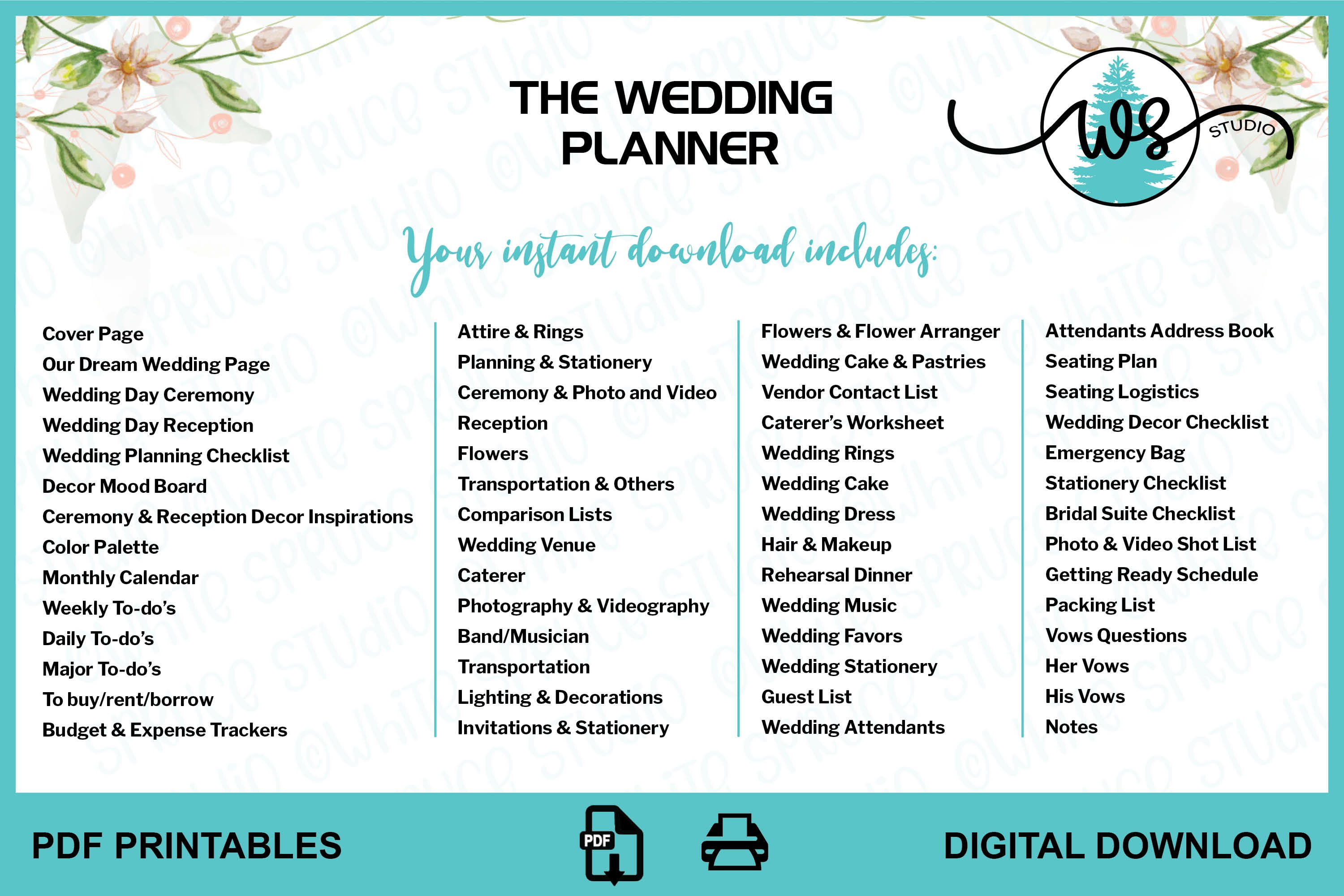 Download Printable Wedding Planning Checklist Pdf Free Printable