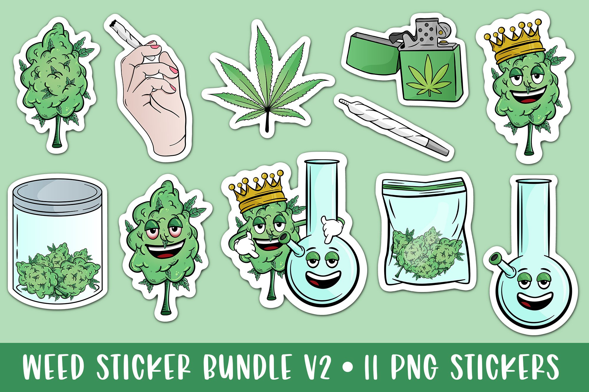 printable-weed-sticker-bundle-with-11-png-stickers