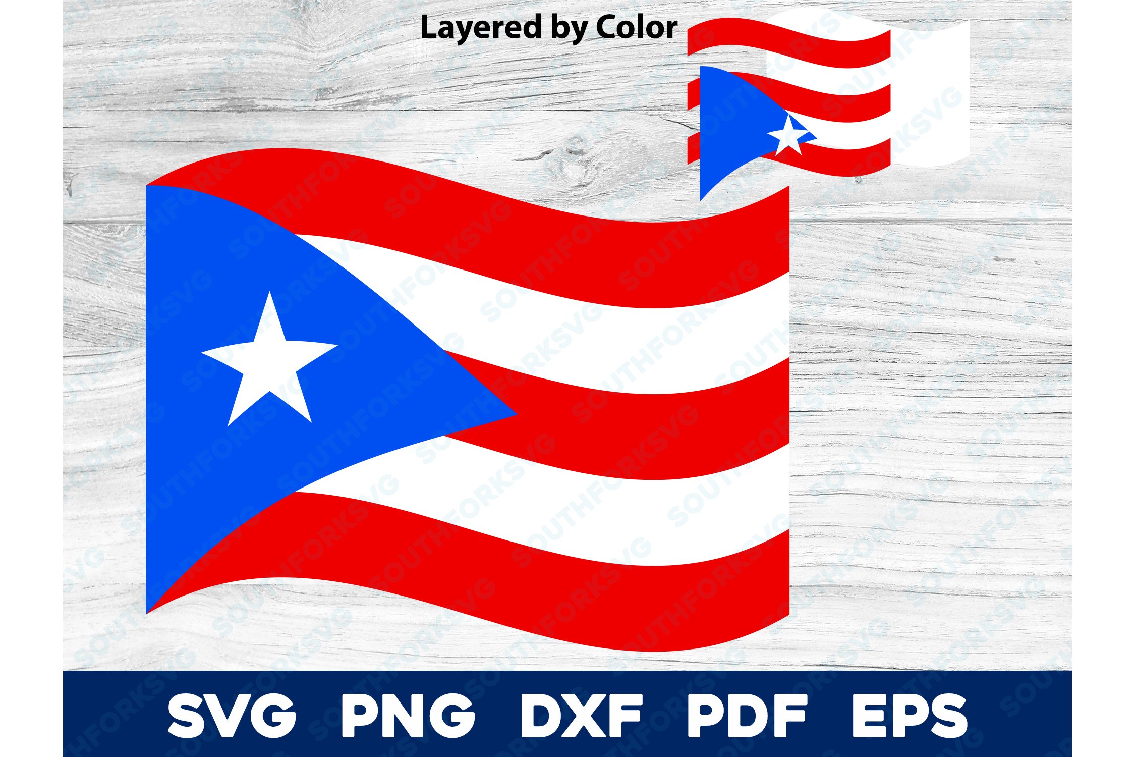 Puerto Rican Flag Clip Art