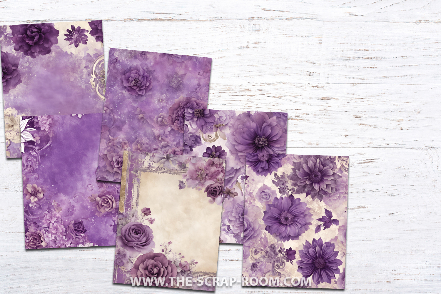 Purple Floral Fashion Junk Journal Floral Tag Junk Journal Tutorial - Kathy by Design main image 2