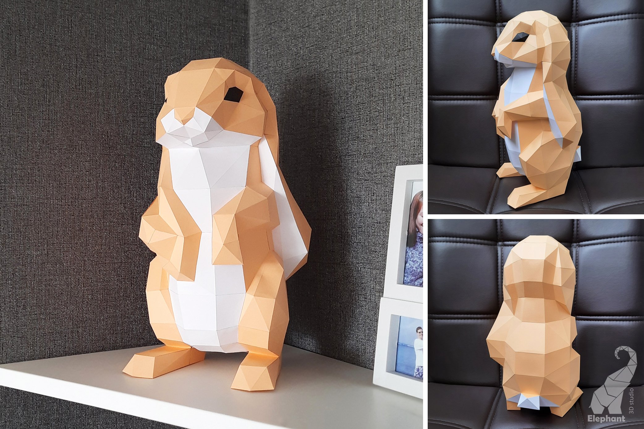 ◆Rabbit-PaperCutting-◆同梱あり ◇Rabbit-PaperCutting-◇同梱あり② EASTER BUNNY - SVG / DXF